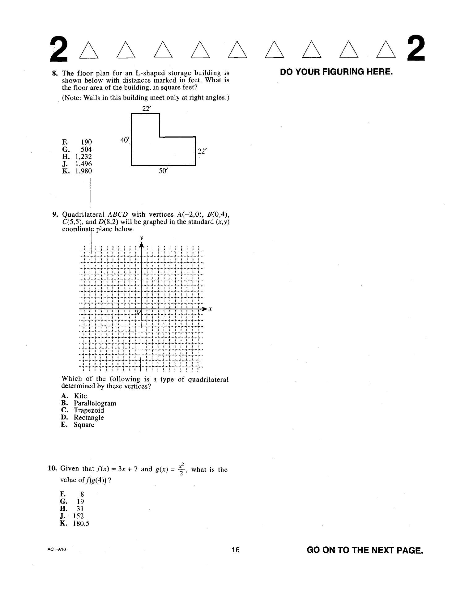 Source page for act-december-2017-form-a10-math-008