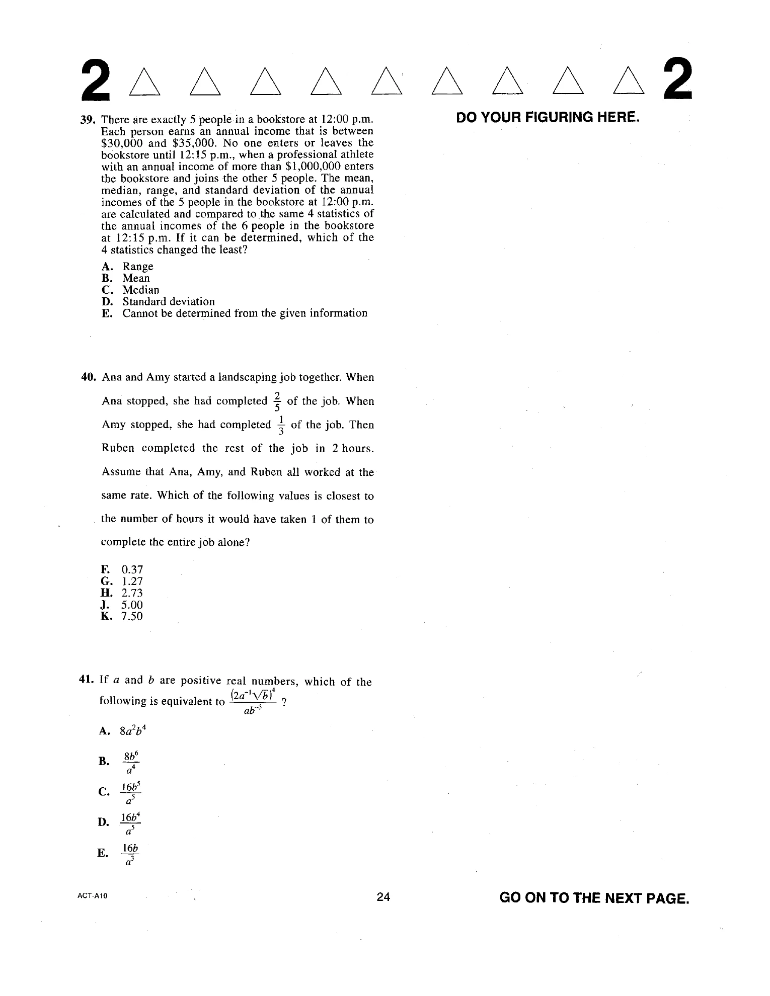 Source page for act-december-2017-form-a10-math-041