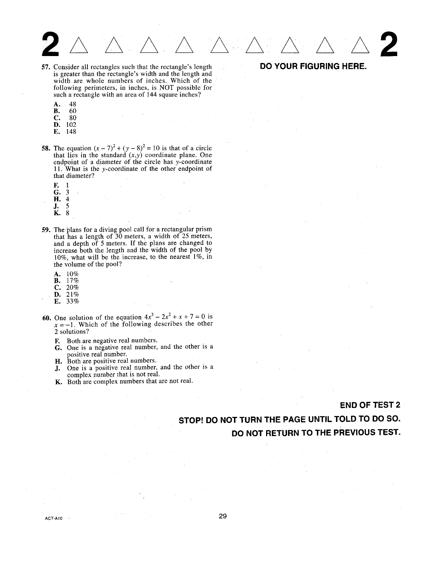 Source page for act-december-2017-form-a10-math-058