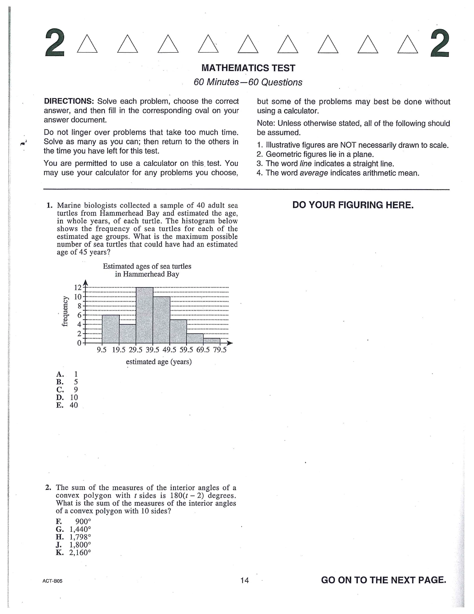 Source page for act-december-2018-form-b05-math-002