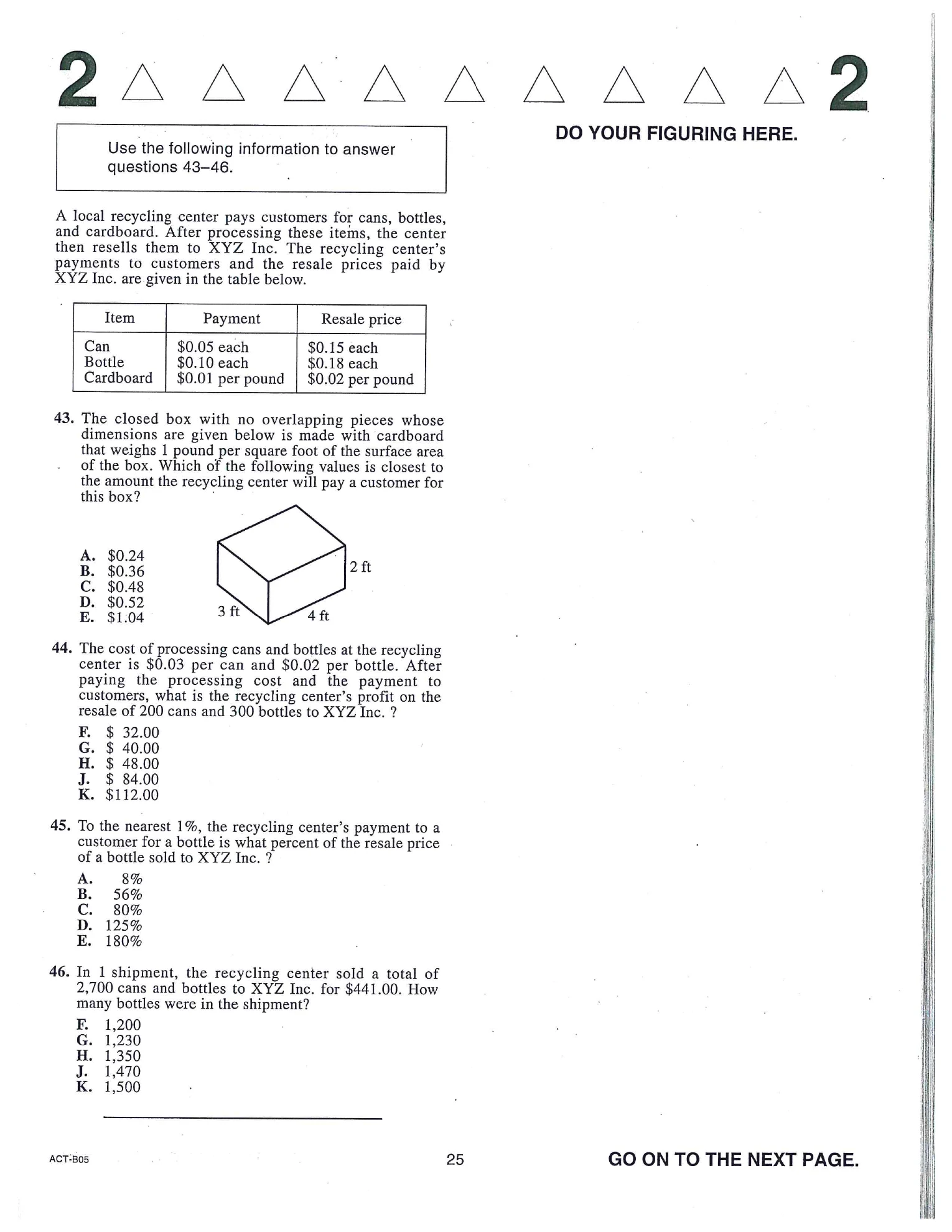 Source page for act-december-2018-form-b05-math-045