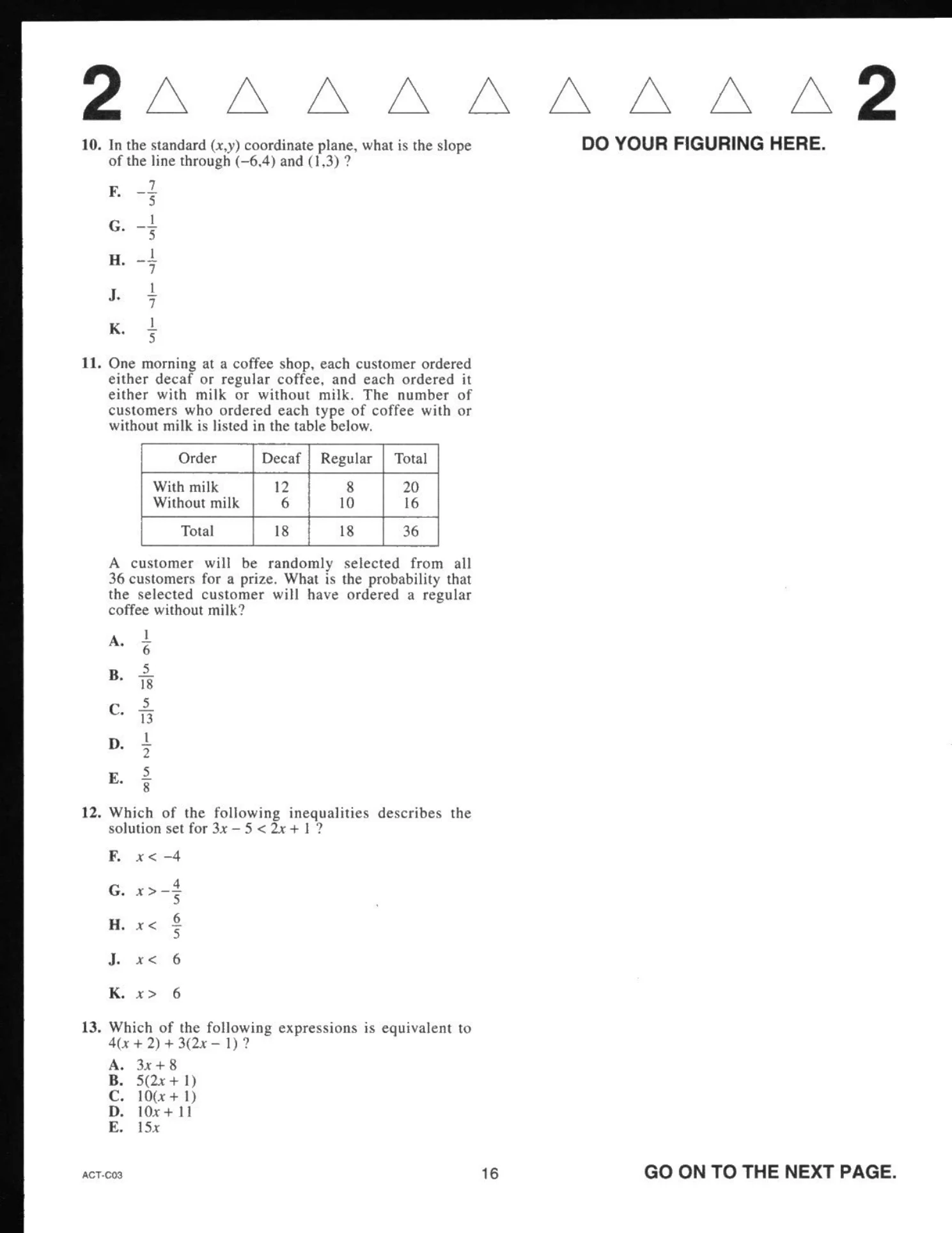 Source page for act-december-2019-form-c03-math-010