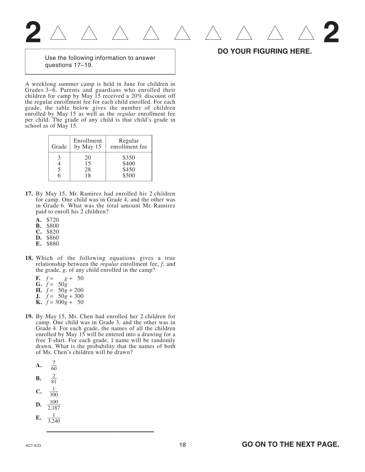 Source page for act-december-2021-form-e23-math-019