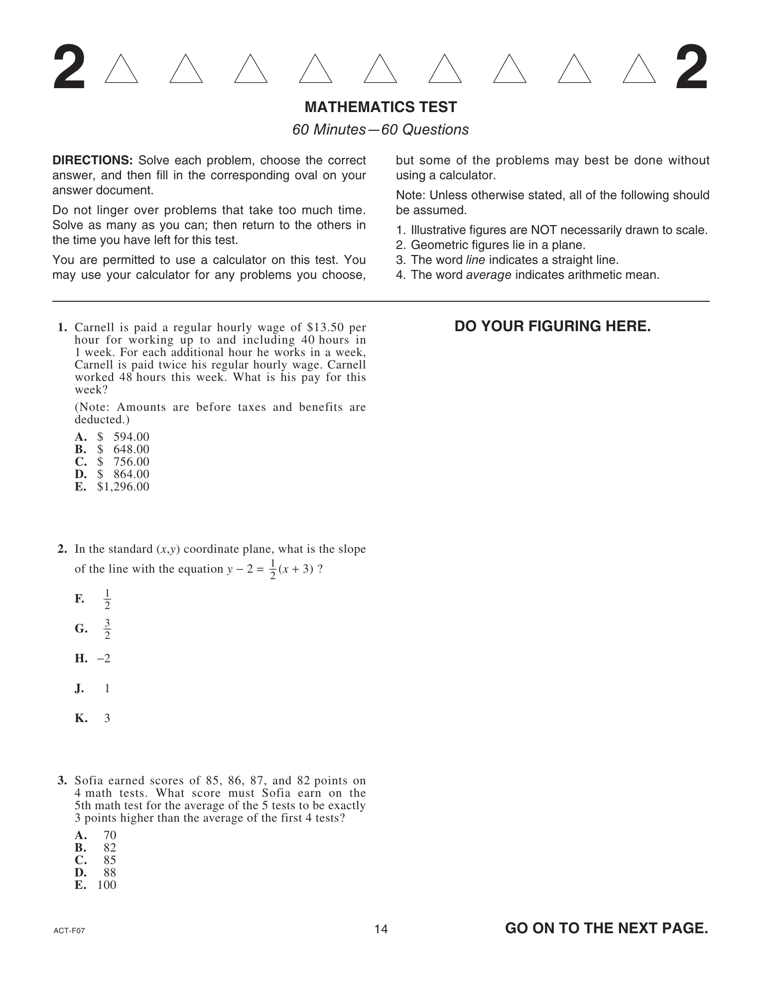 Source page for act-december-2022-form-f07-math-002