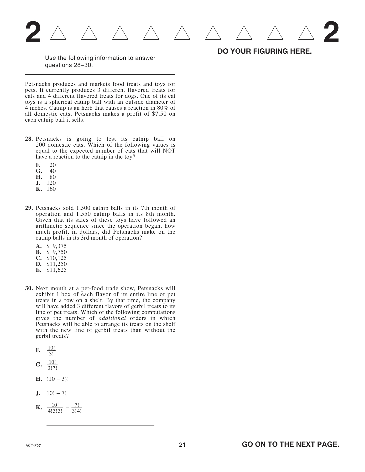 Source page for act-december-2022-form-f07-math-030