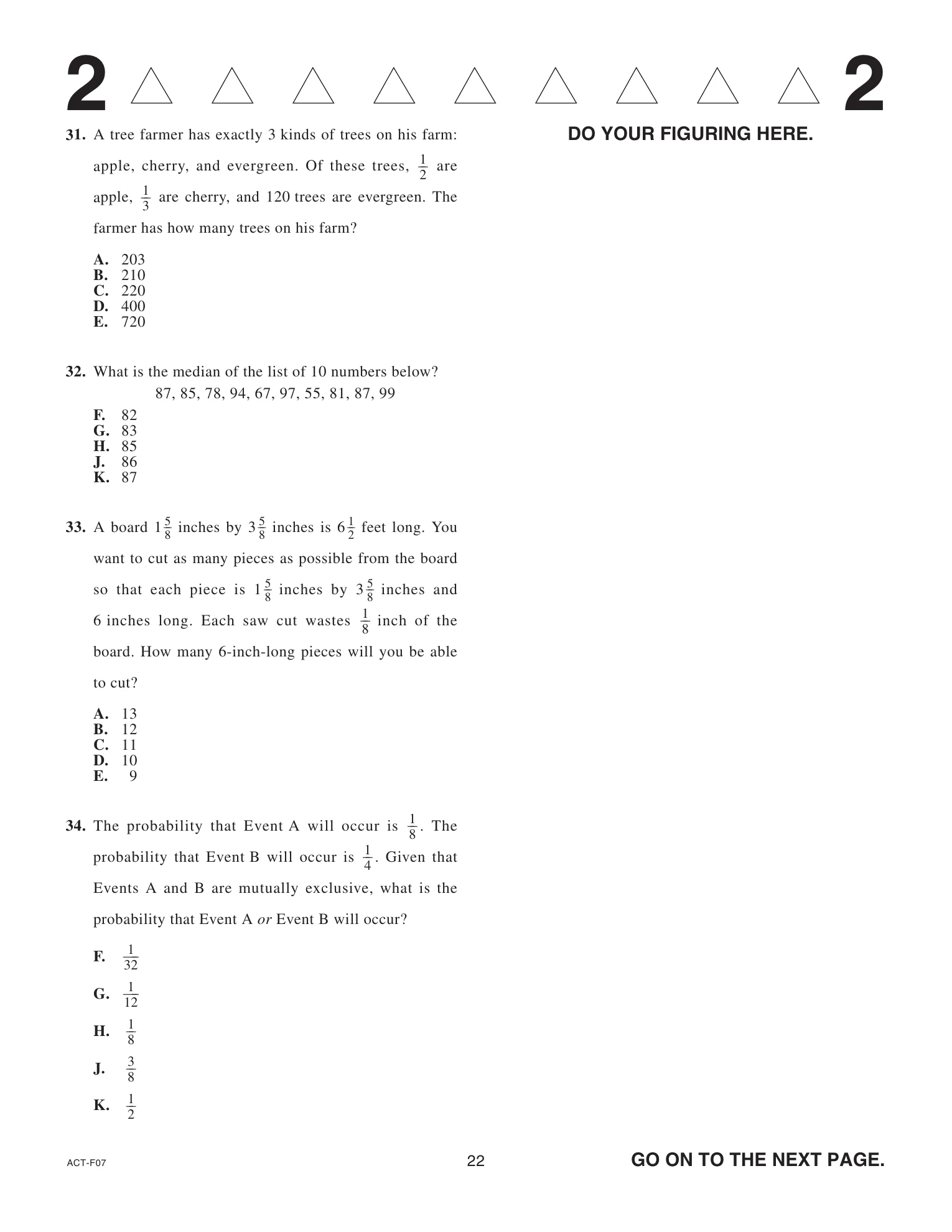 Source page for act-december-2022-form-f07-math-034