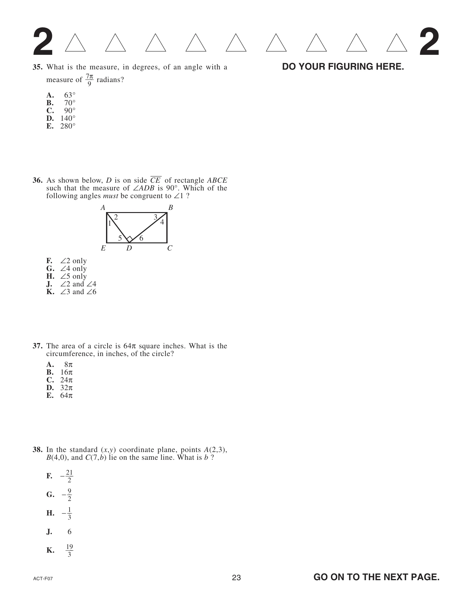 Source page for act-december-2022-form-f07-math-038