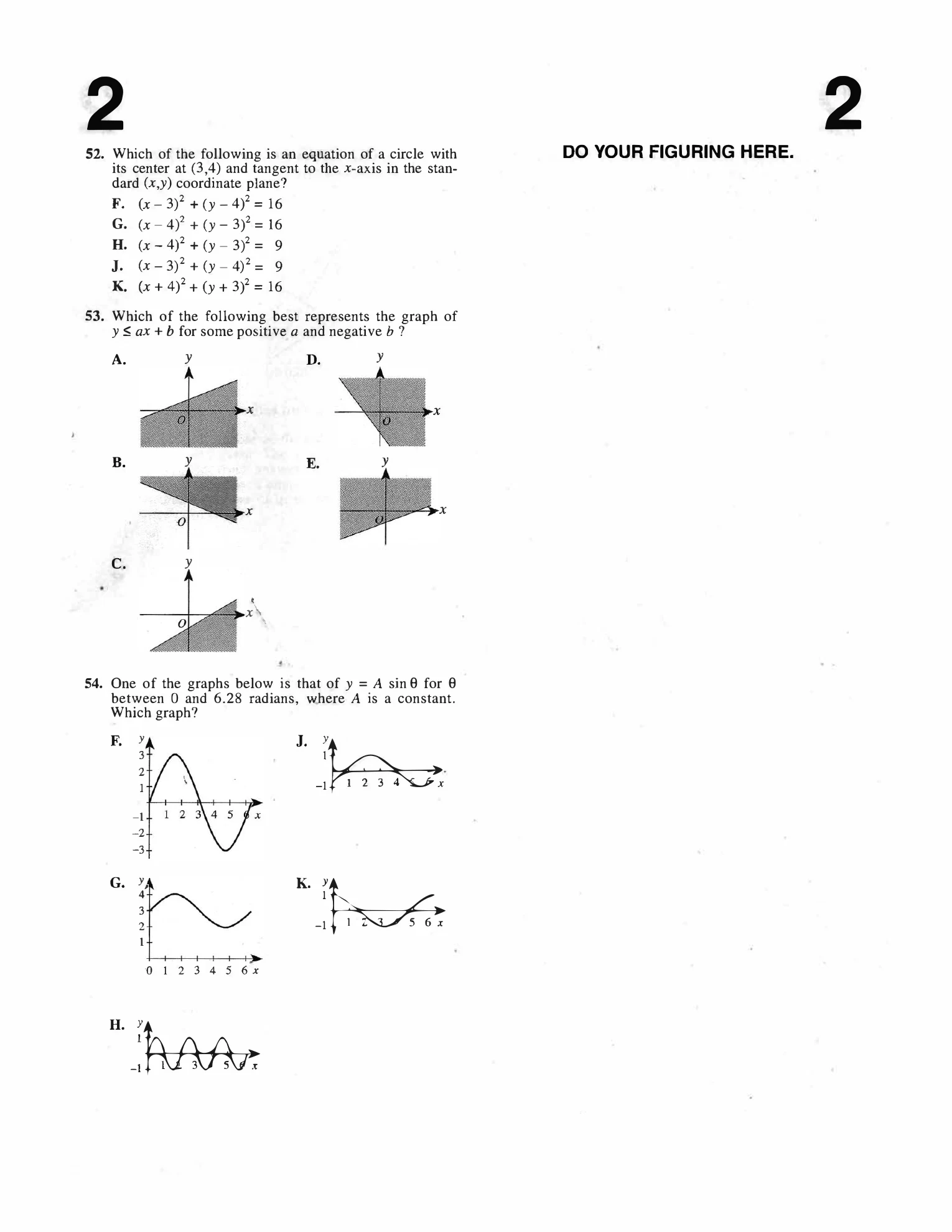 Source page for act-january-2001-form-56b-math-053