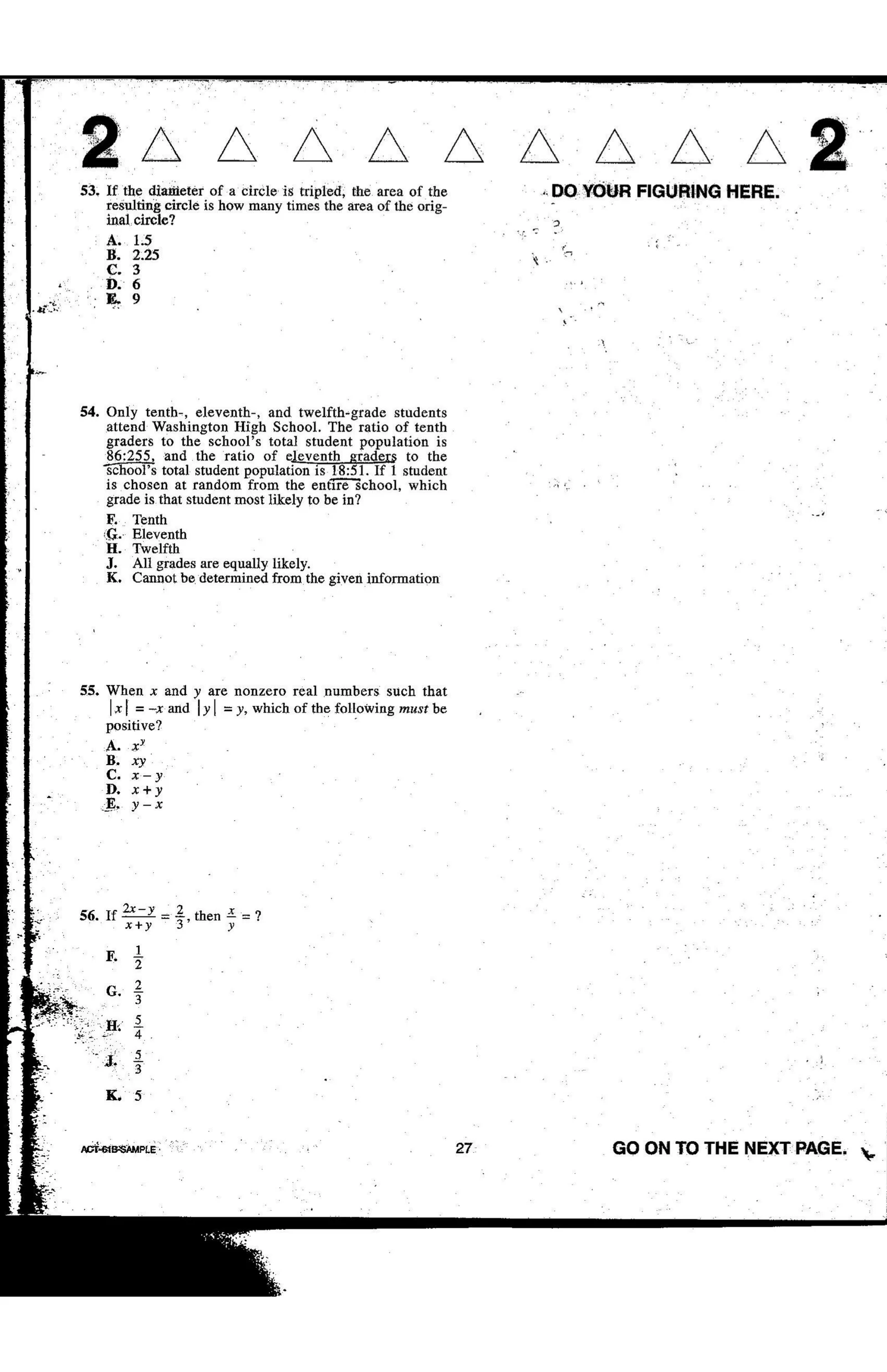 Source page for act-january-2008-form-61b-math-053
