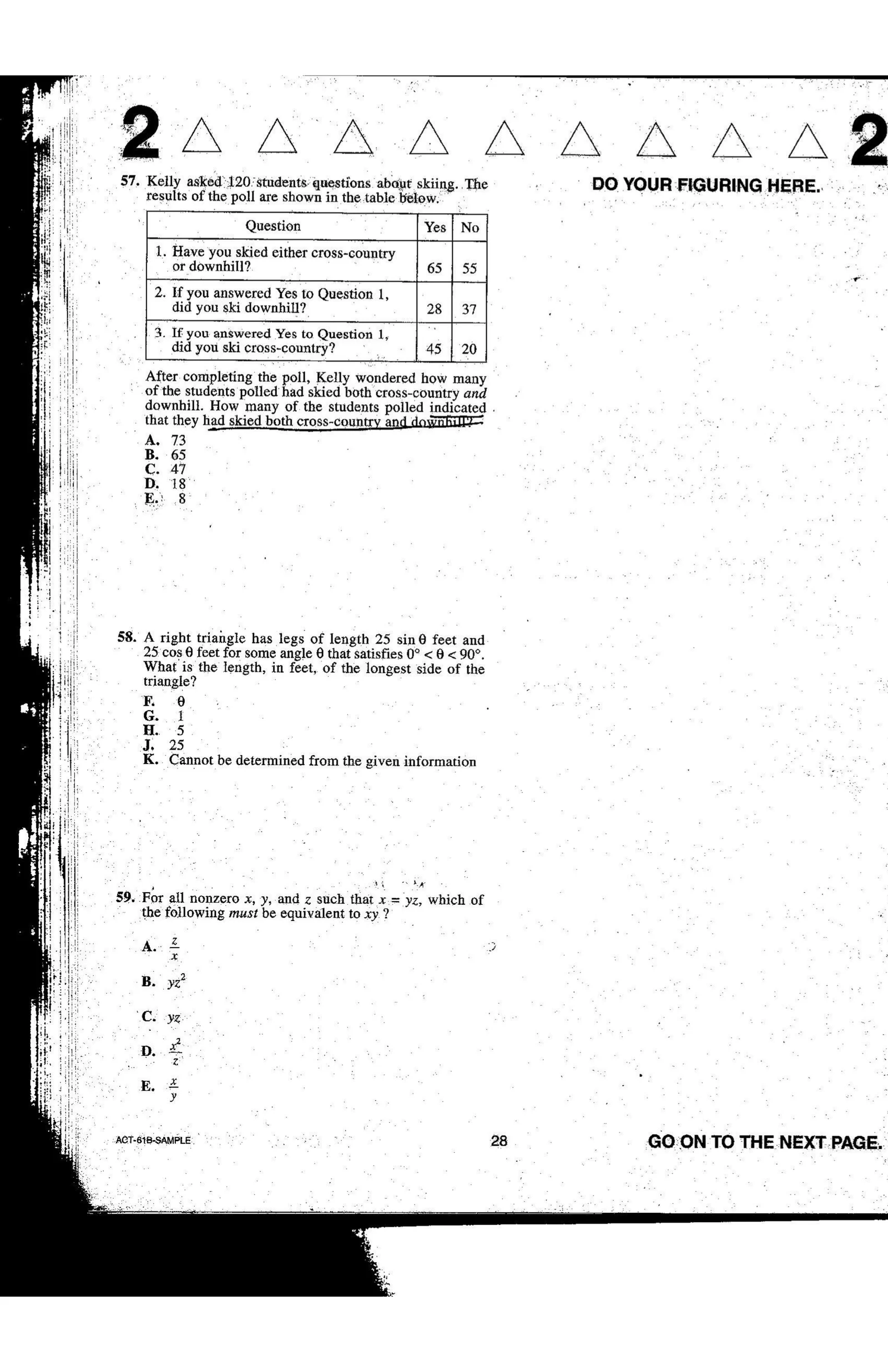 Source page for act-january-2008-form-61b-math-003