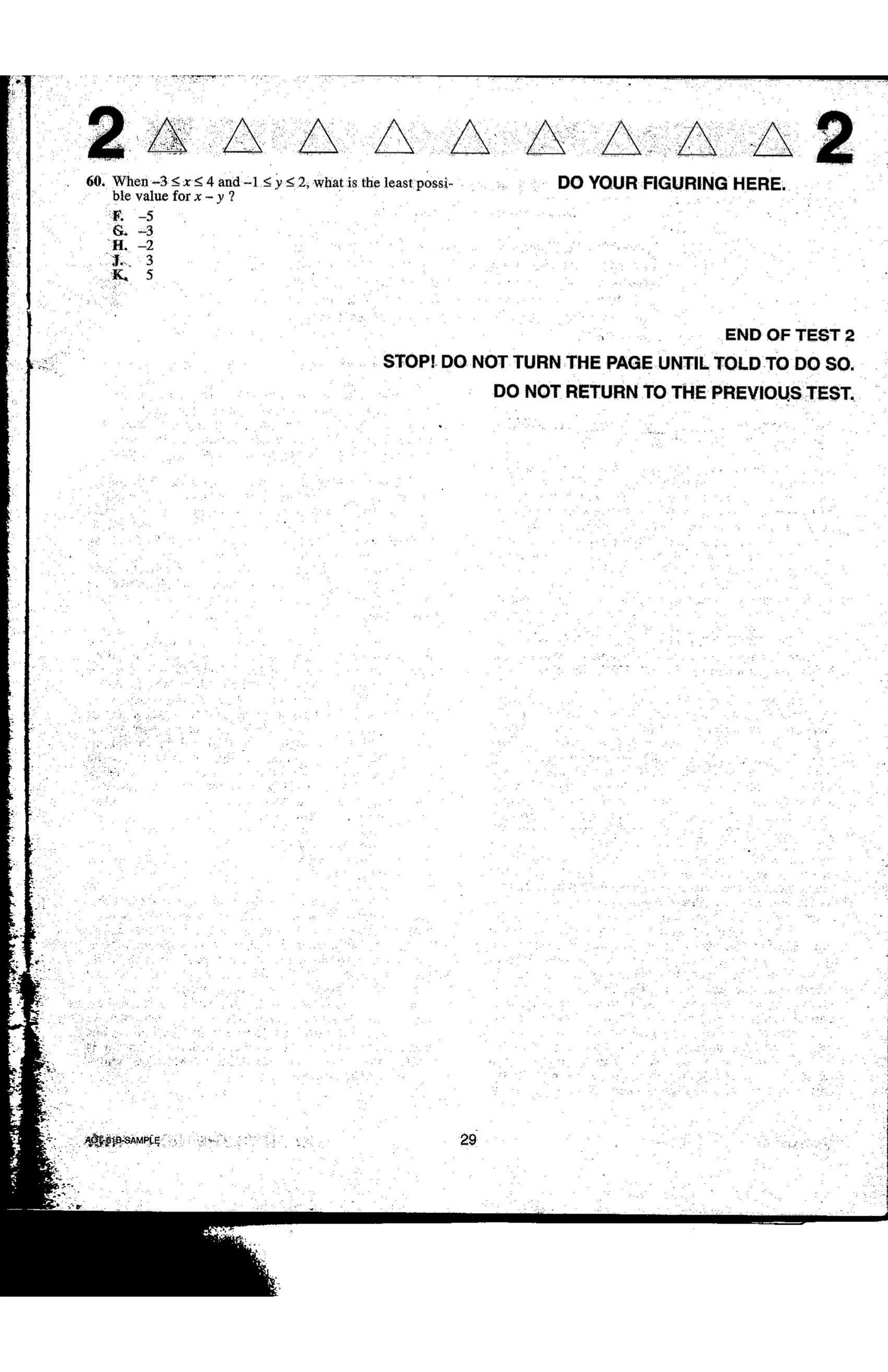 Source page for act-january-2008-form-61b-math-060