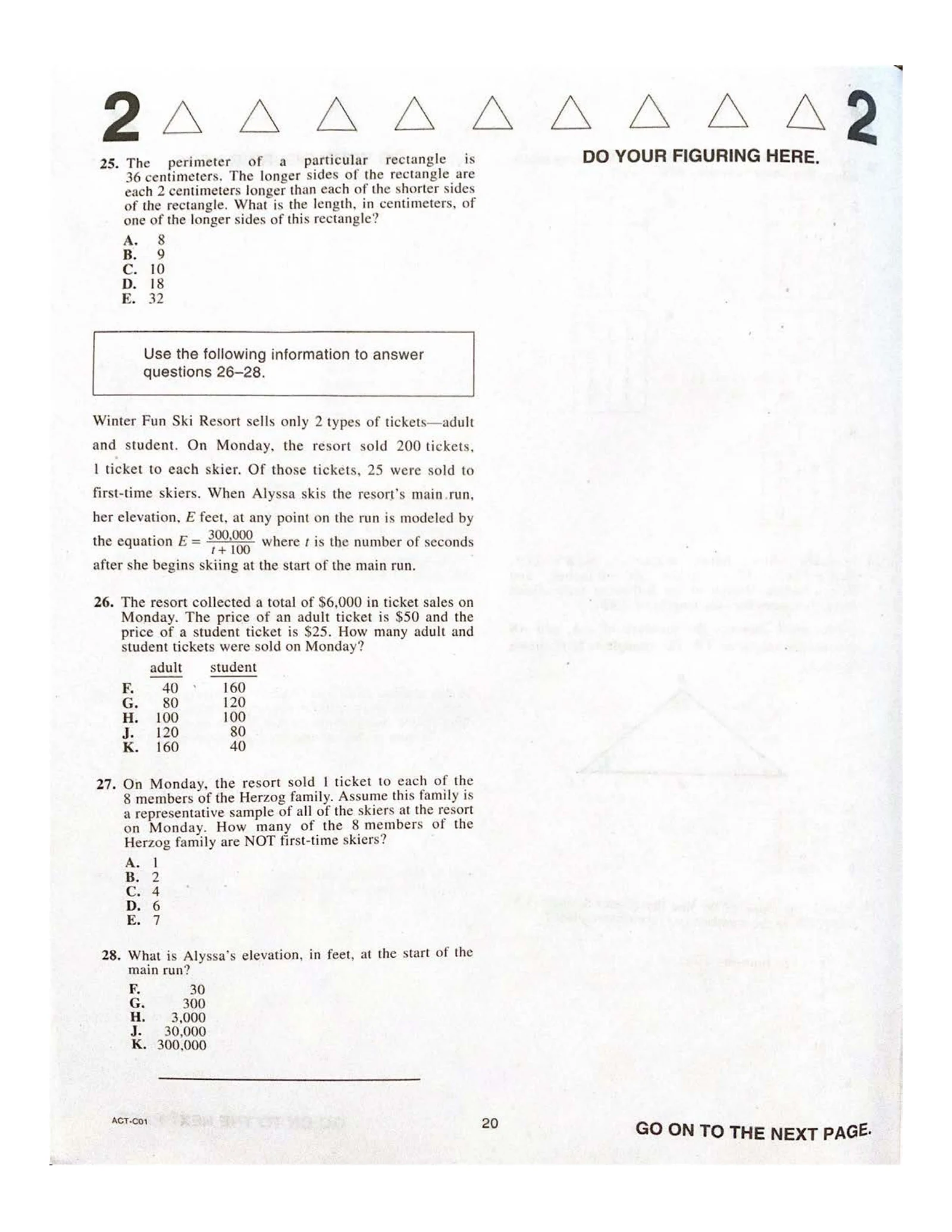 Source page for act-july-2020-form-c01-math-025