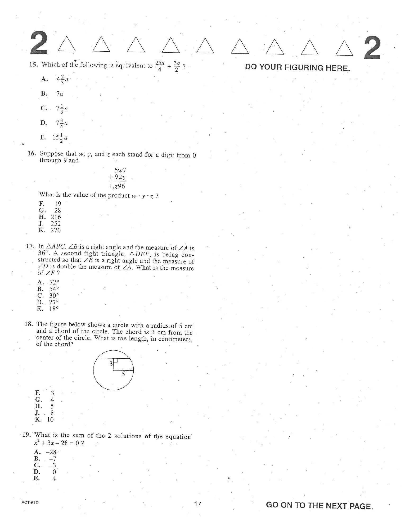 Source page for act-june-2005-form-61d-math-016