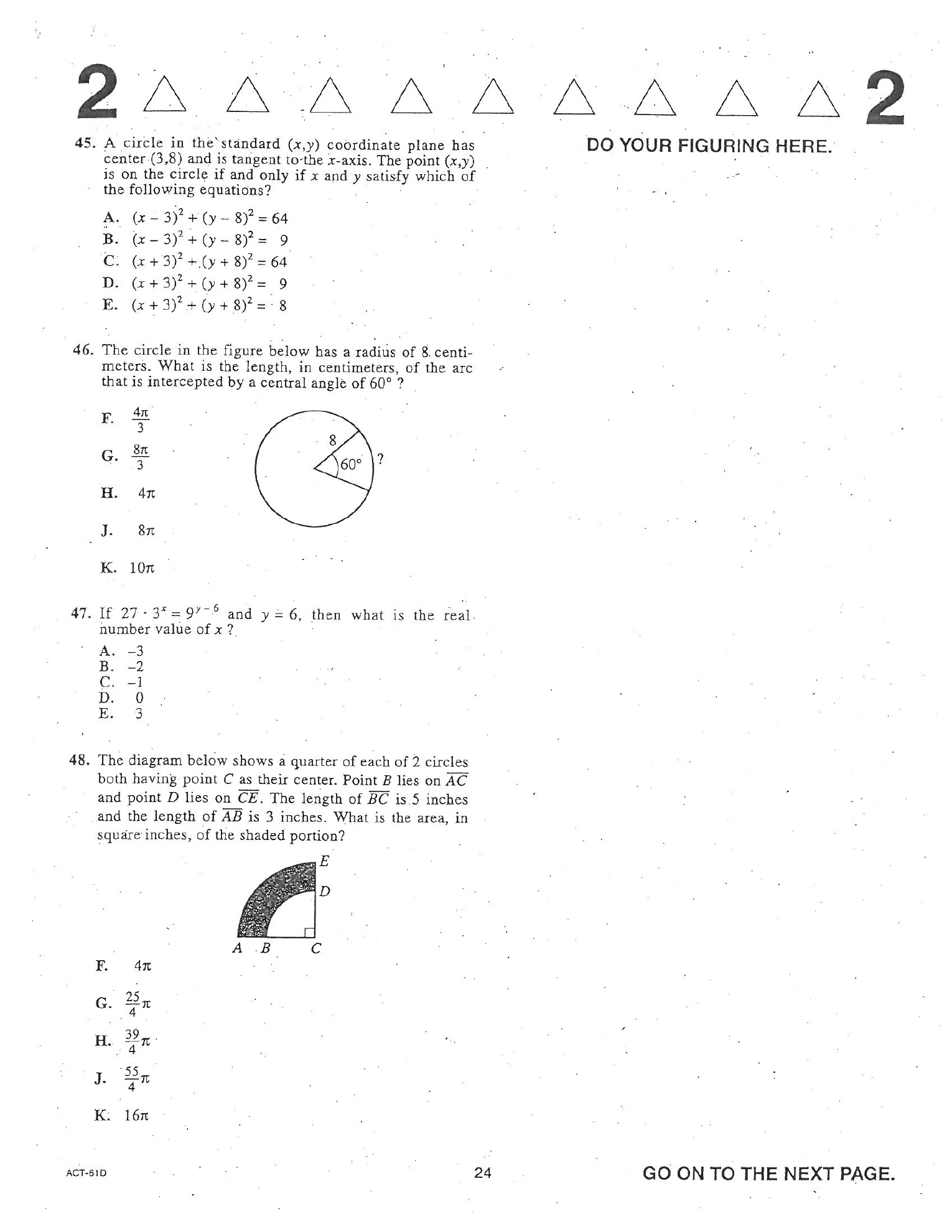 Source page for act-june-2005-form-61d-math-046