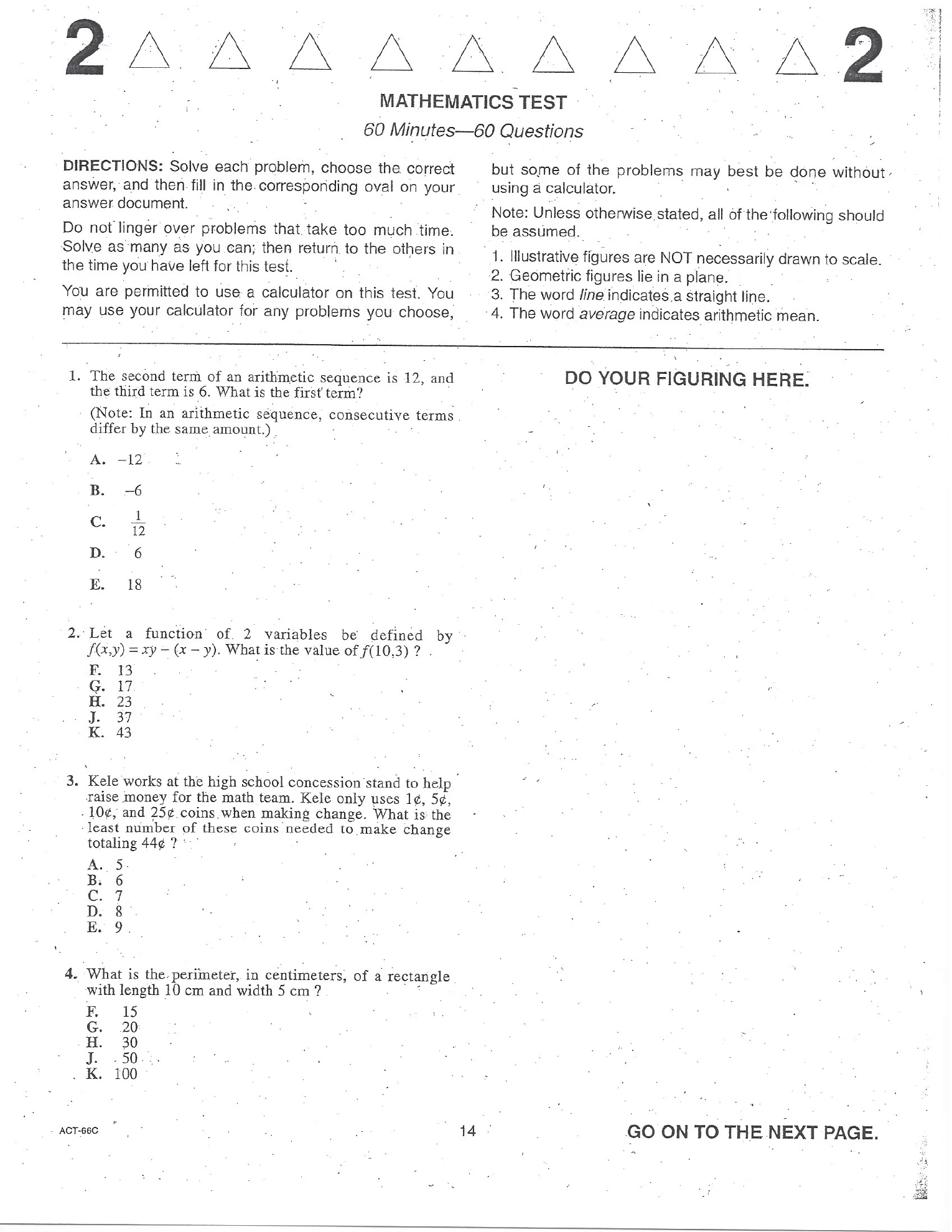 Source page for act-june-2008-form-66c-math-004