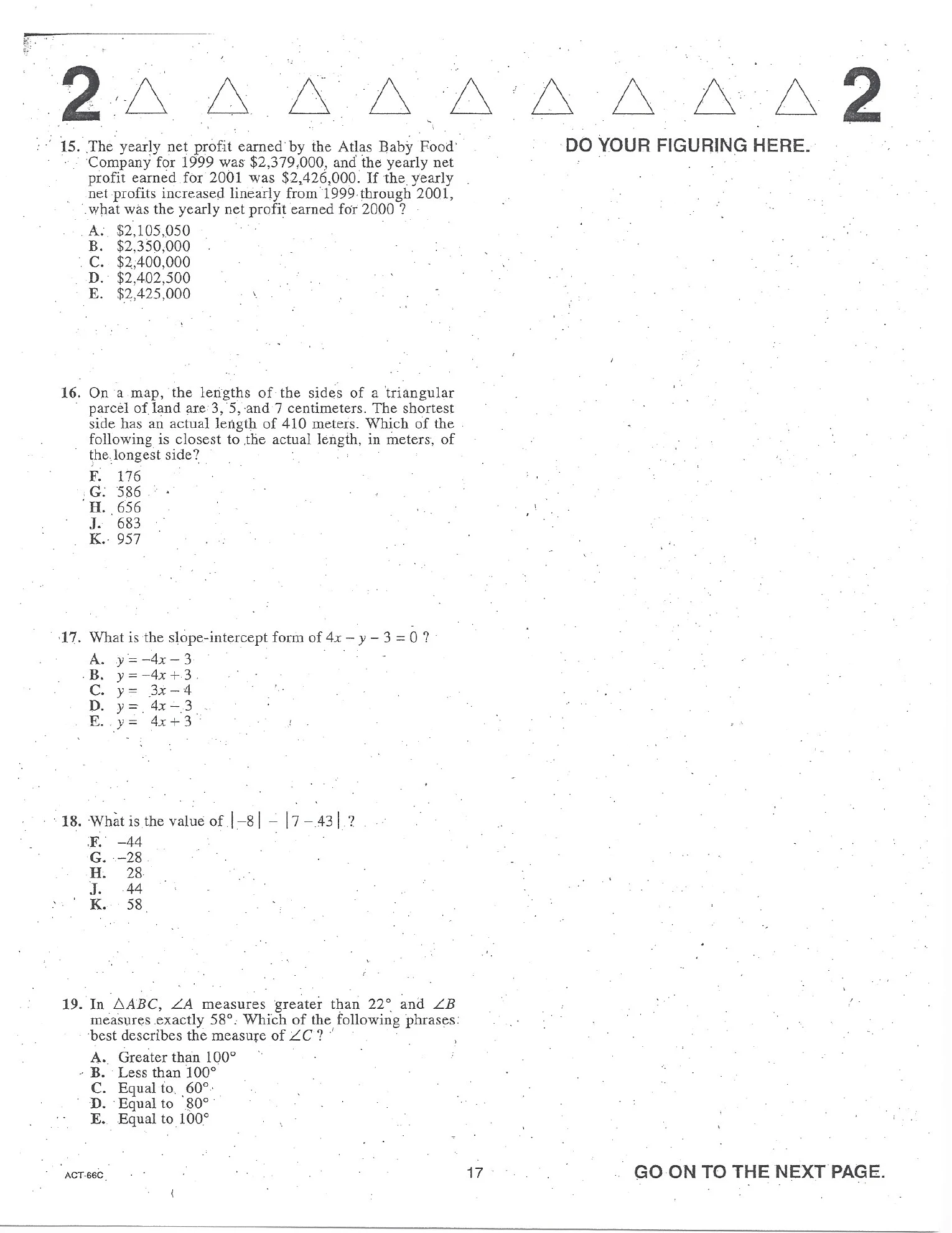 Source page for act-june-2008-form-66c-math-016