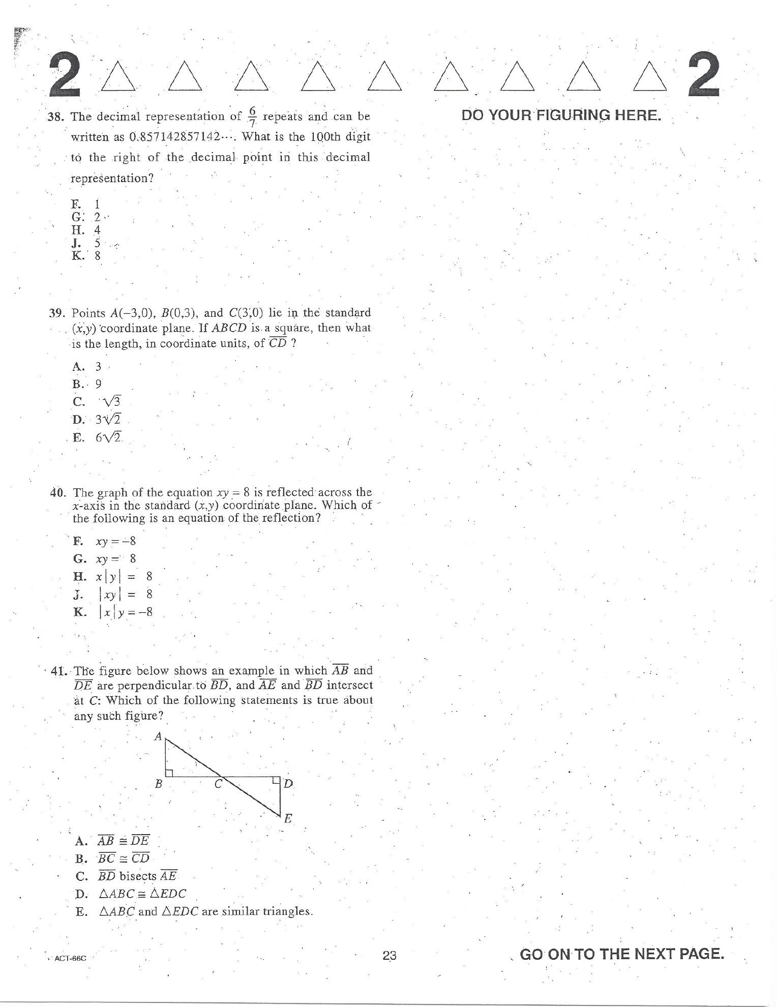 Source page for act-june-2008-form-66c-math-038