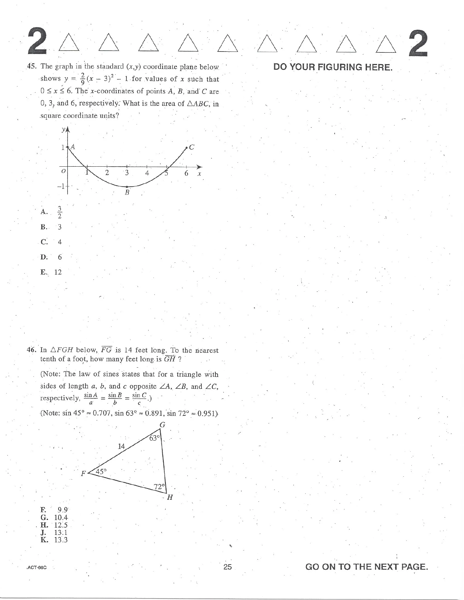 Source page for act-june-2008-form-66c-math-045
