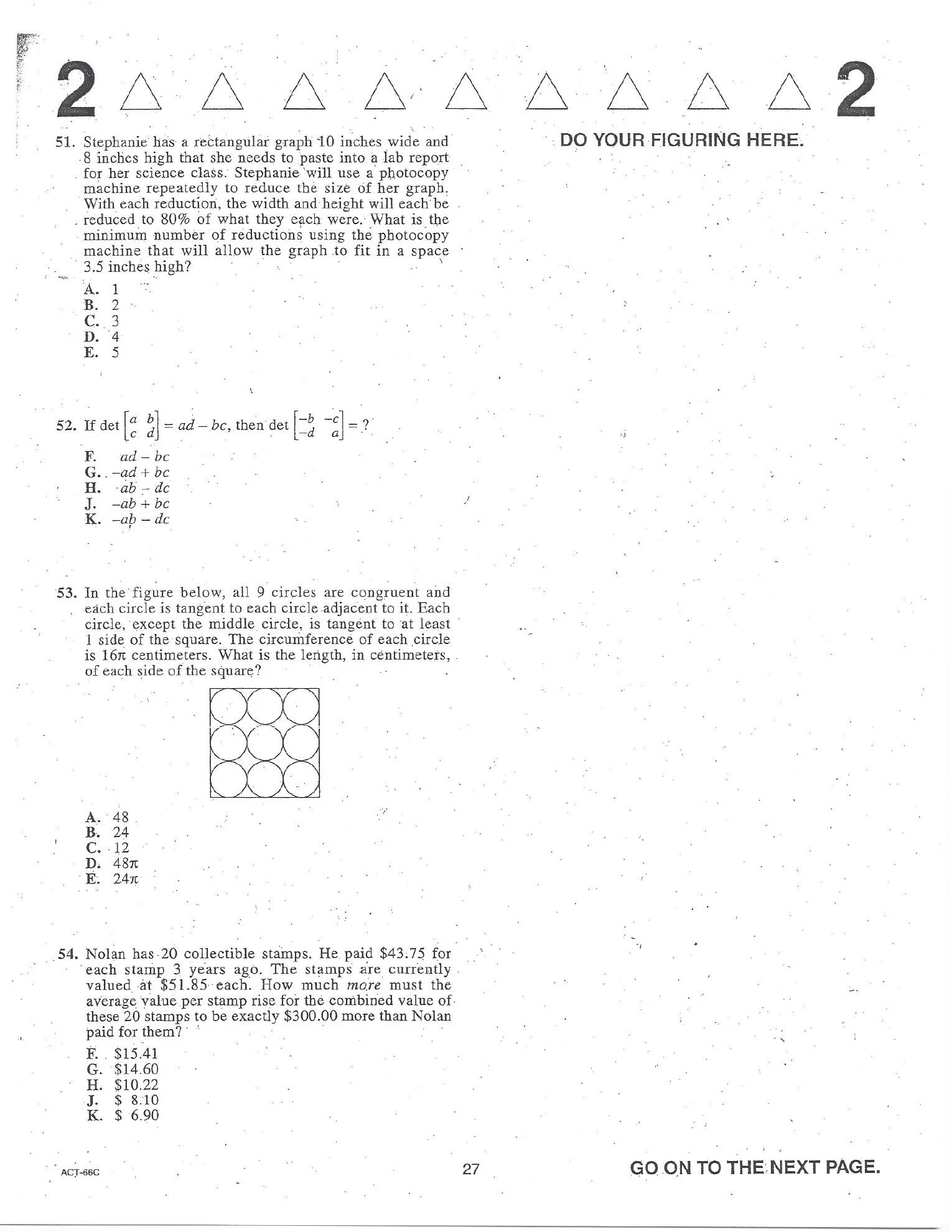 Source page for act-june-2008-form-66c-math-051