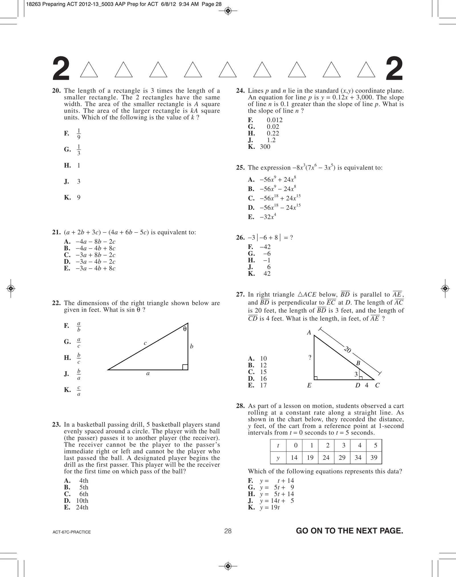 Source page for act-june-2009-form-67c-math-020
