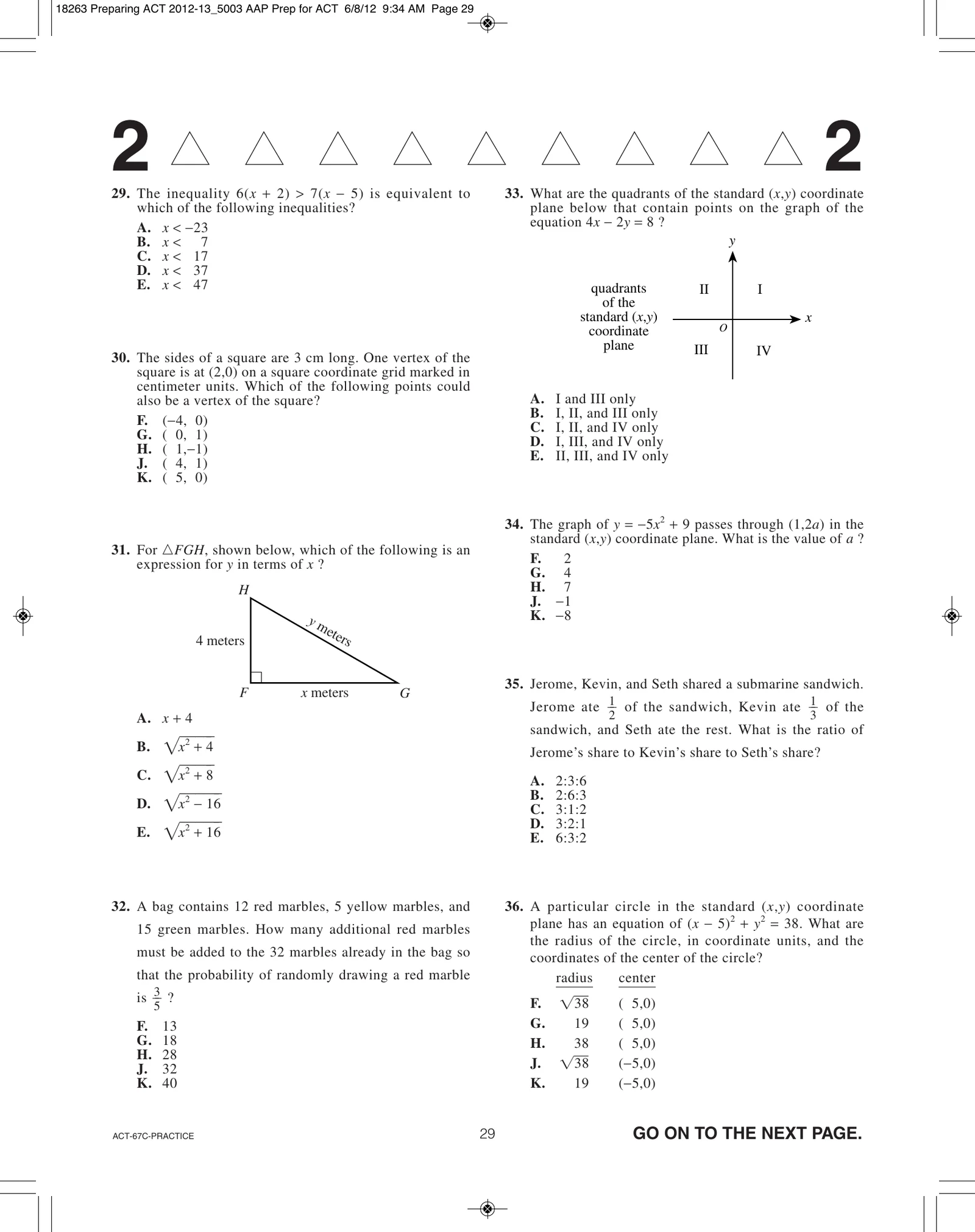 Source page for act-june-2009-form-67c-math-031