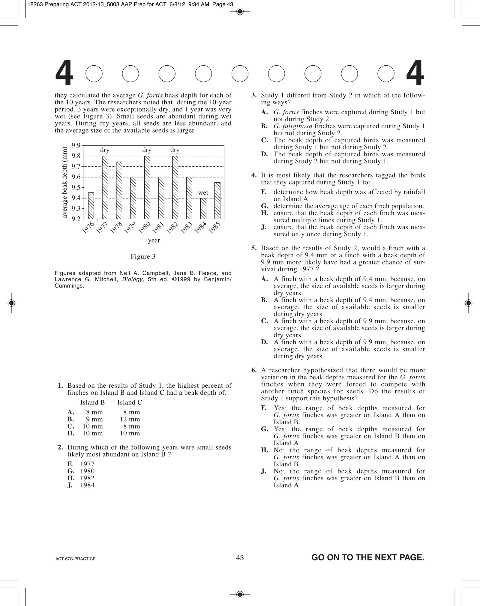 Source page for act-june-2009-form-67c-science-005