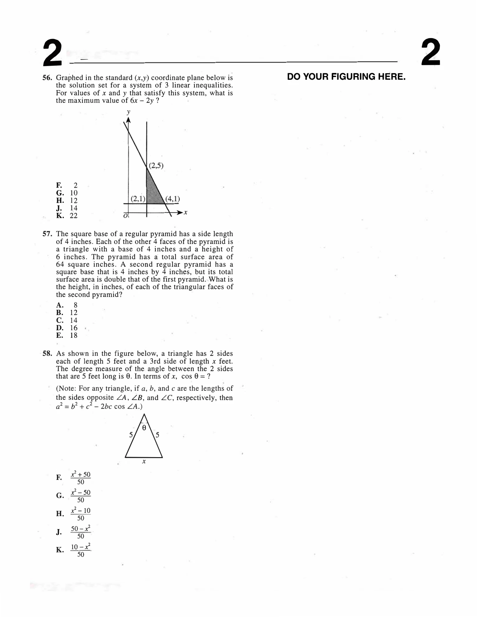 Source page for act-june-2011-form-69f-math-056