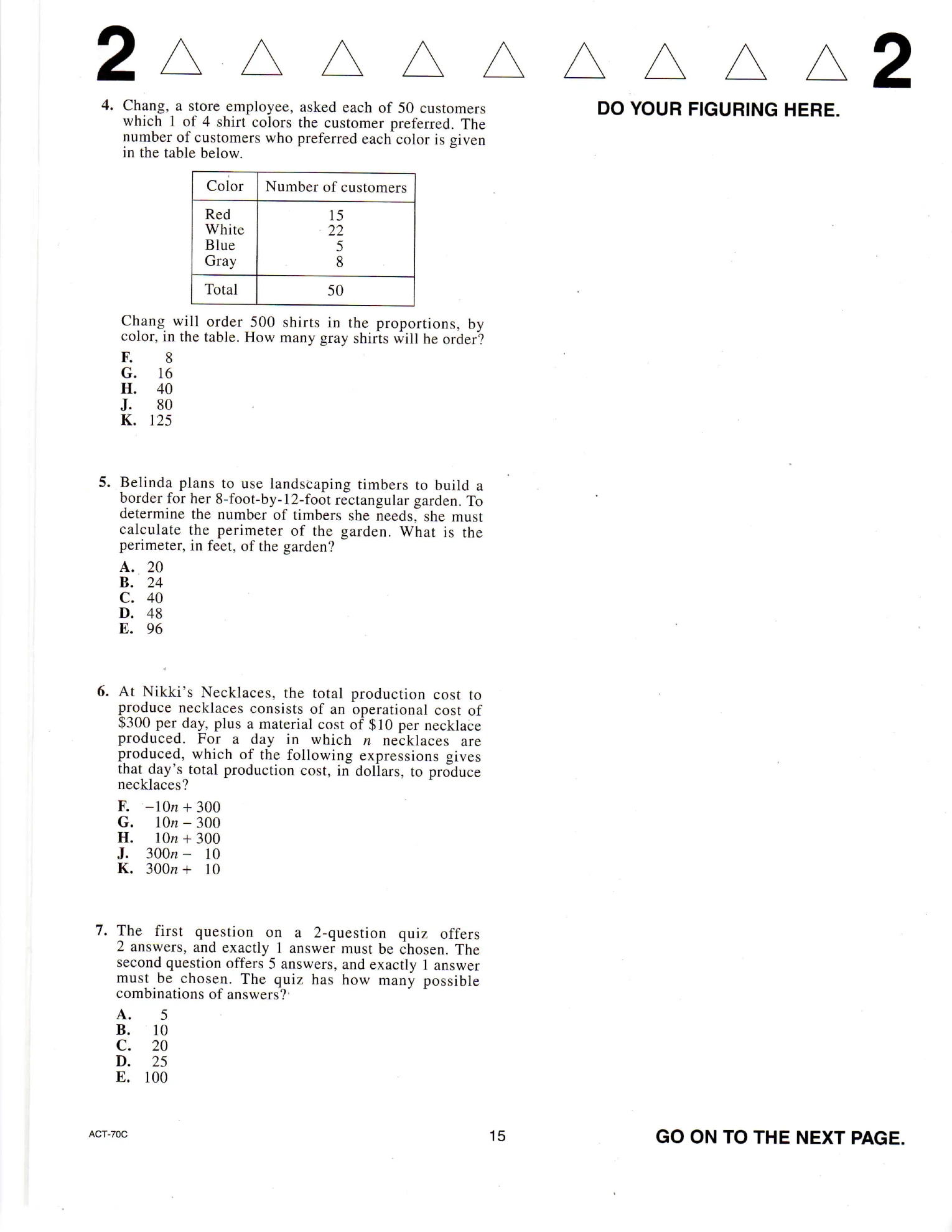 Source page for act-june-2012-form-70c-math-007