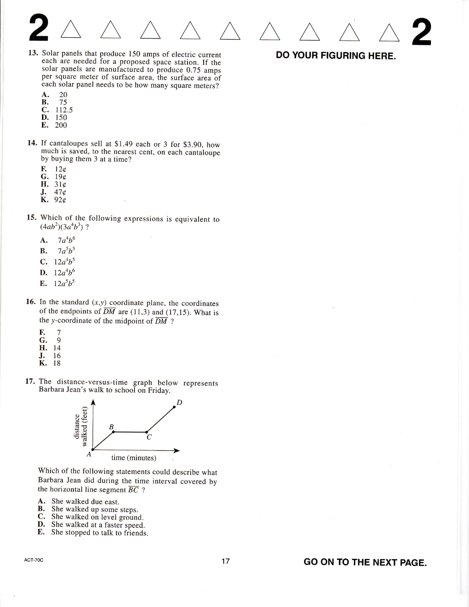 Source page for act-june-2012-form-70c-math-013