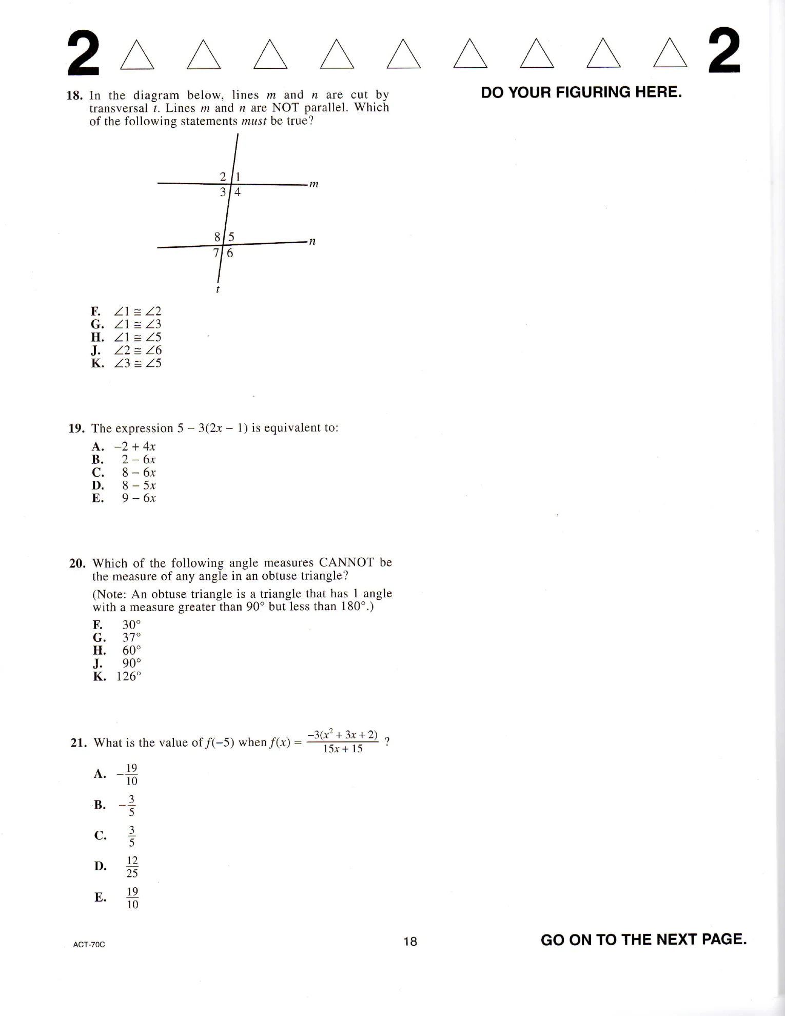 Source page for act-june-2012-form-70c-math-019