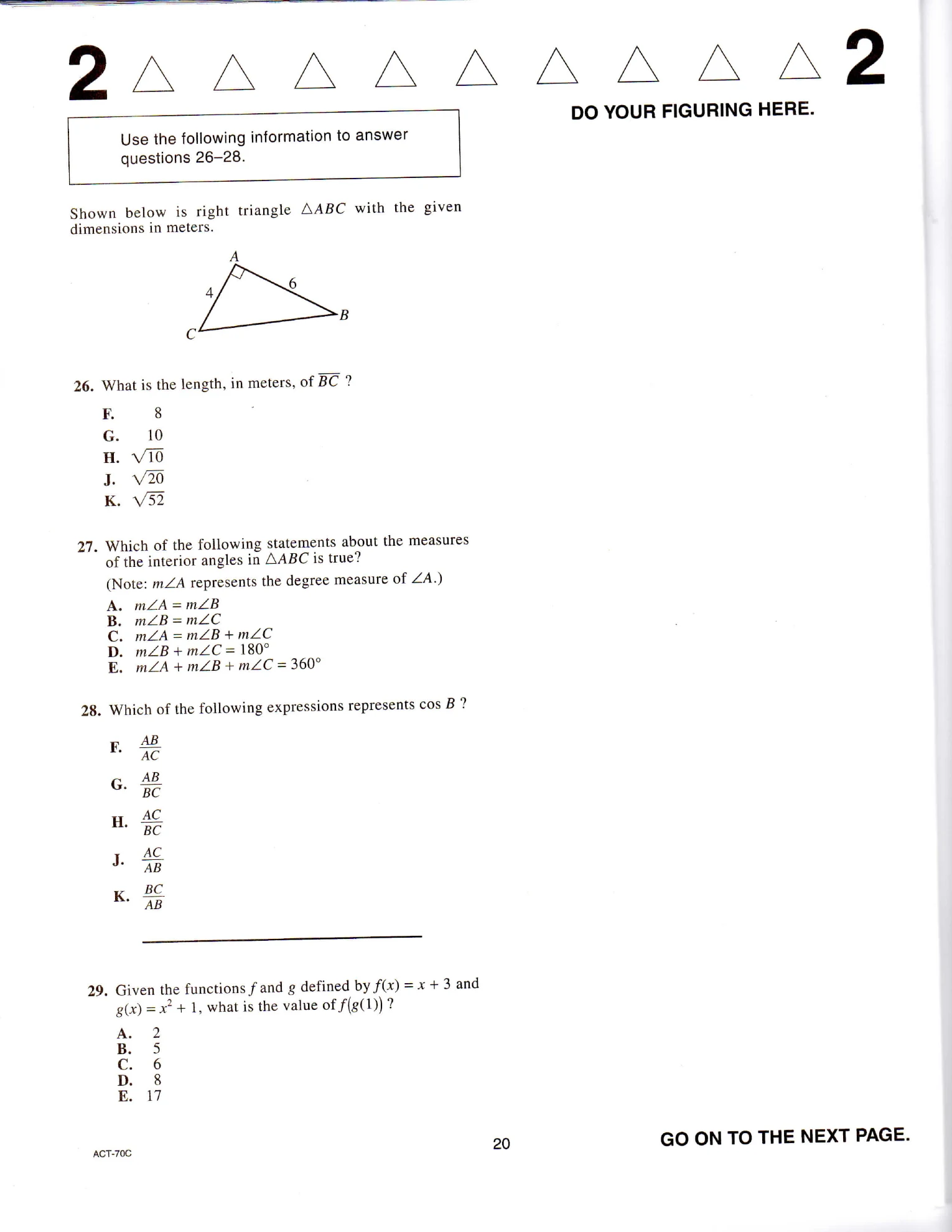 Source page for act-june-2012-form-70c-math-026