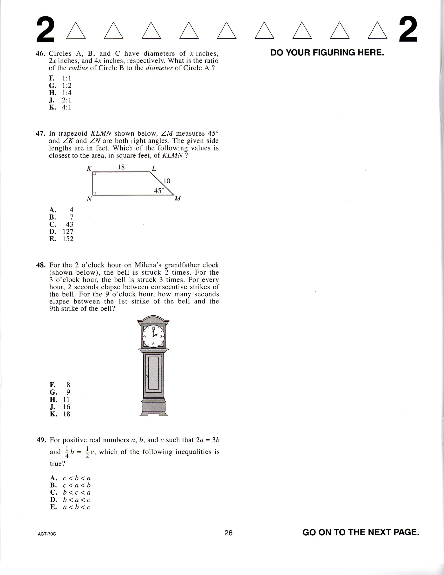 Source page for act-june-2012-form-70c-math-047