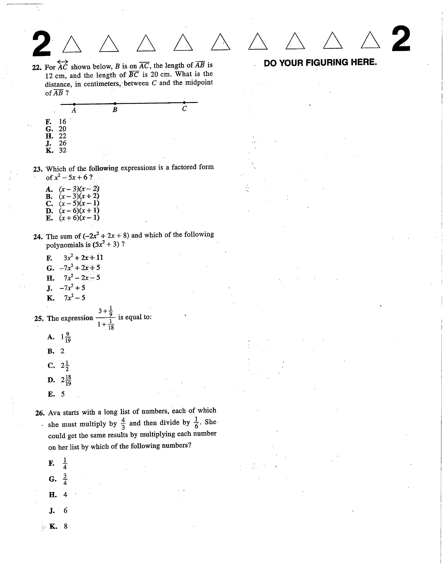 Source page for act-june-2013-form-71c-math-024
