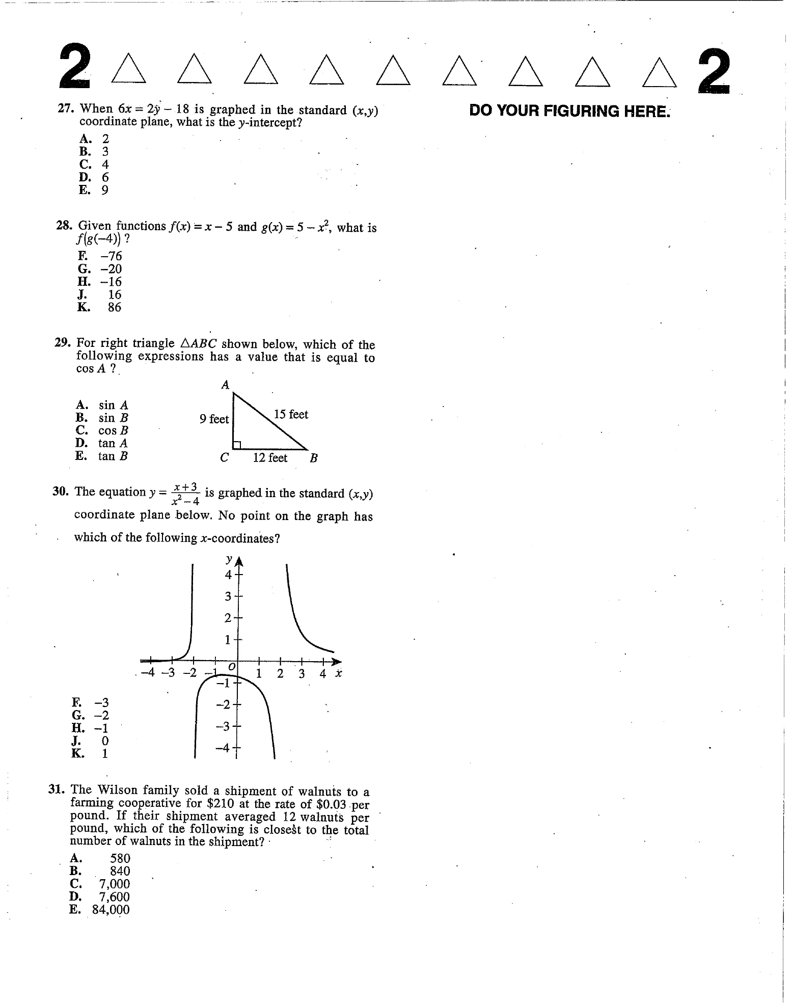 Source page for act-june-2013-form-71c-math-027