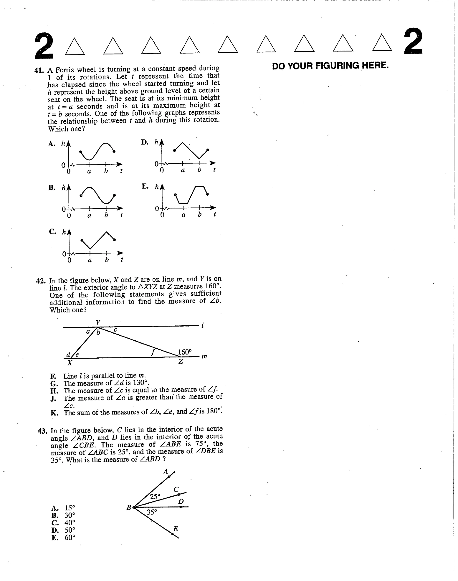 Source page for act-june-2013-form-71c-math-041