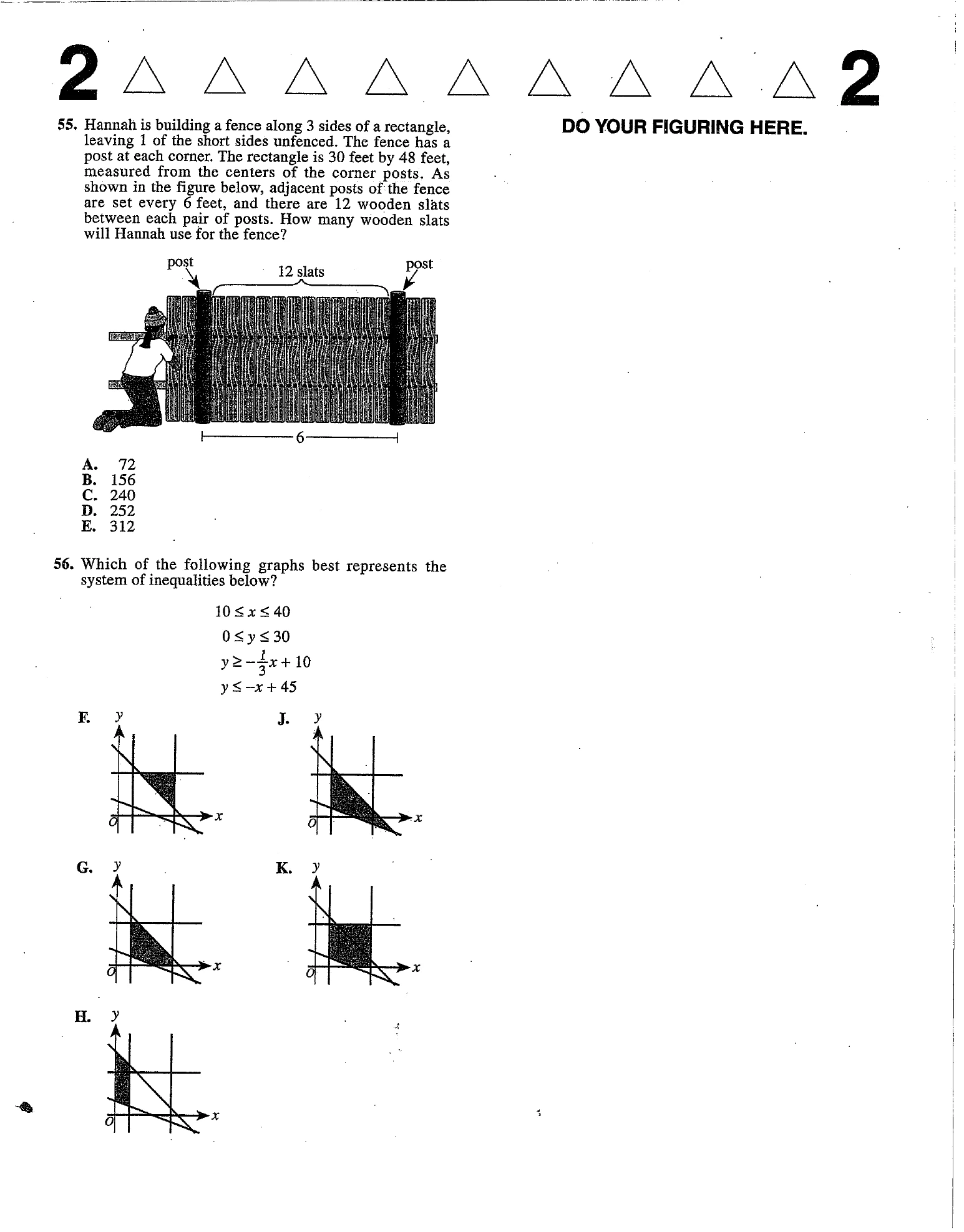 Source page for act-june-2013-form-71c-math-056