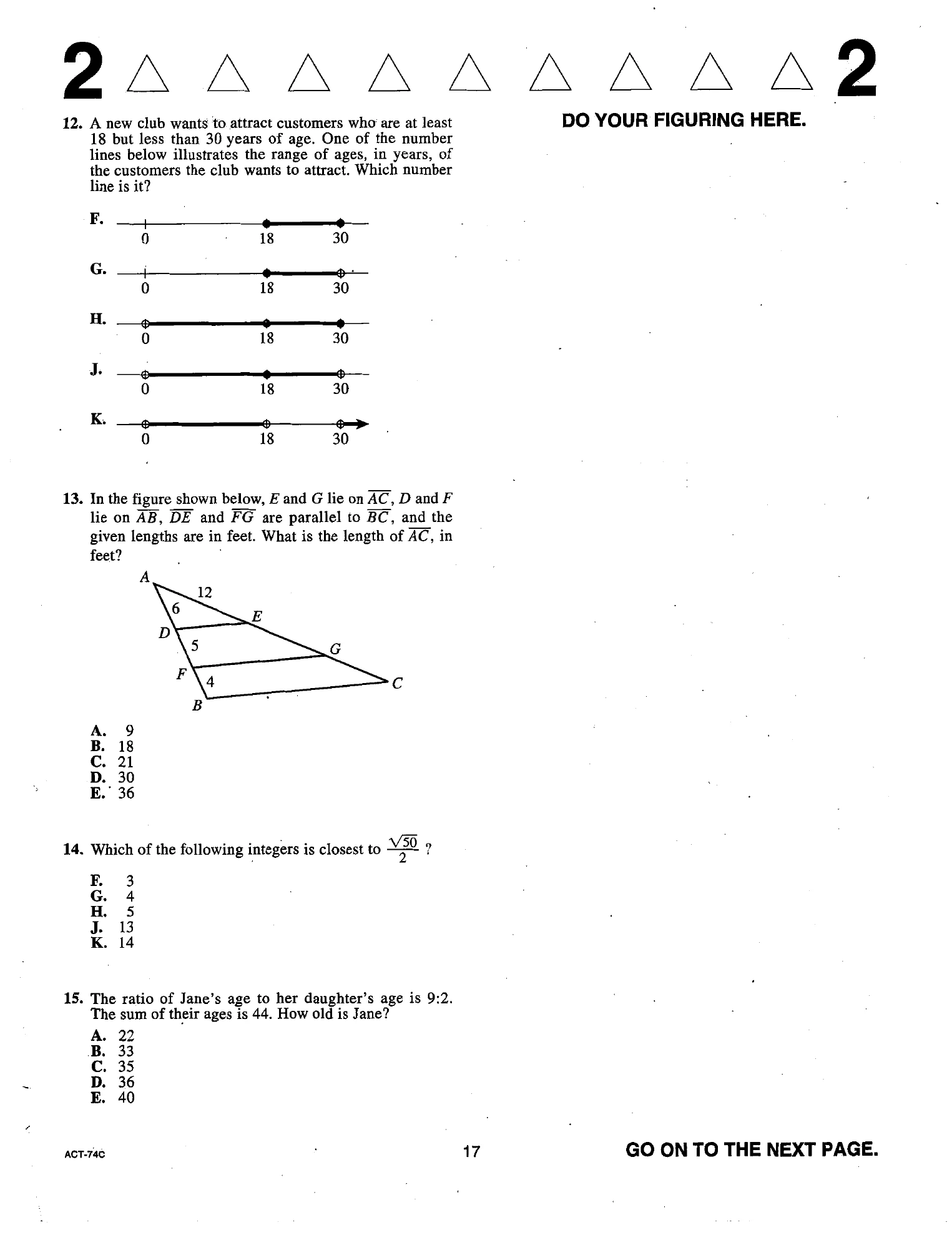Source page for act-june-2017-form-74c-math-012