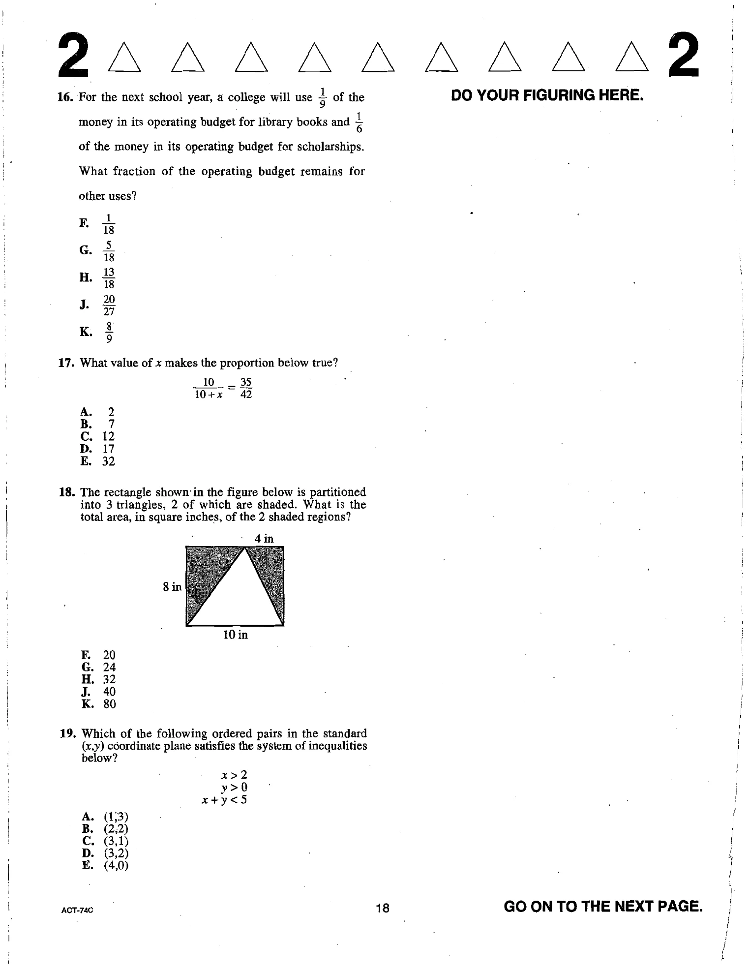 Source page for act-june-2017-form-74c-math-016