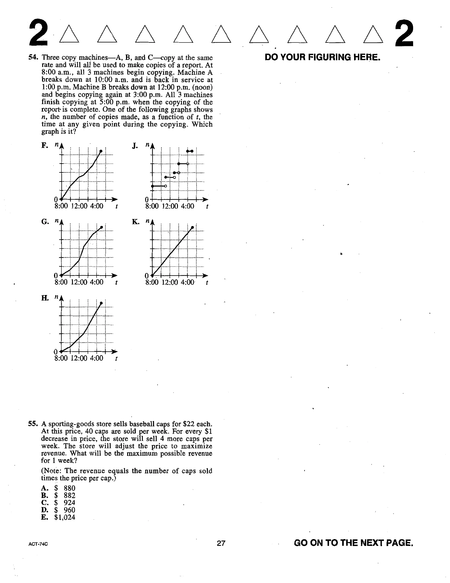 Source page for act-june-2017-form-74c-math-054