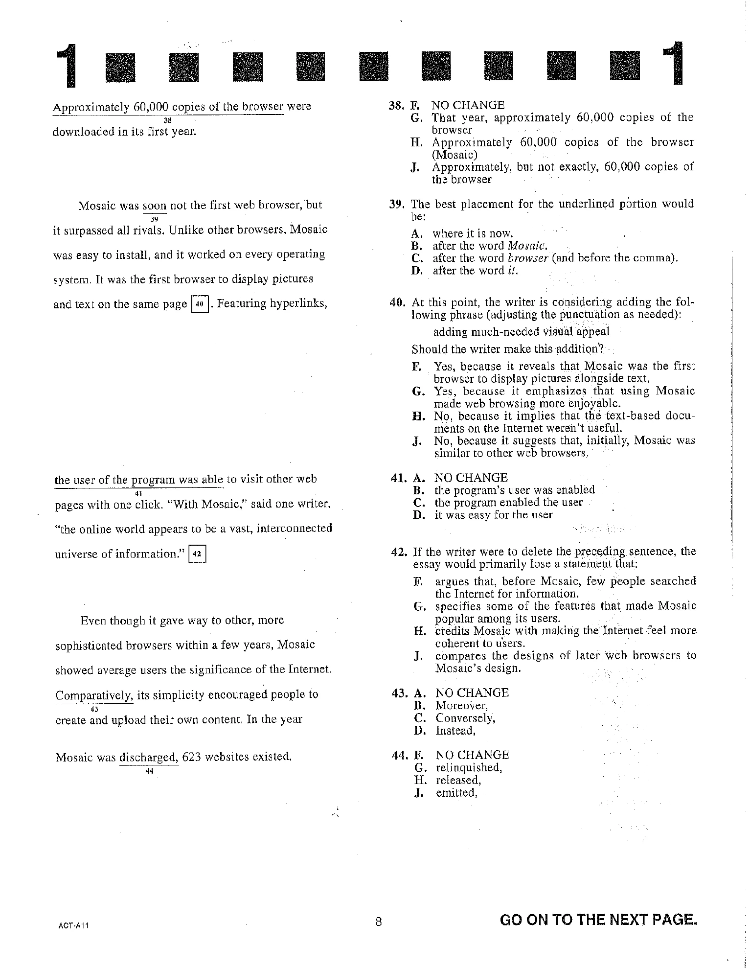 Source page for act-june-2018-form-a11-english-039