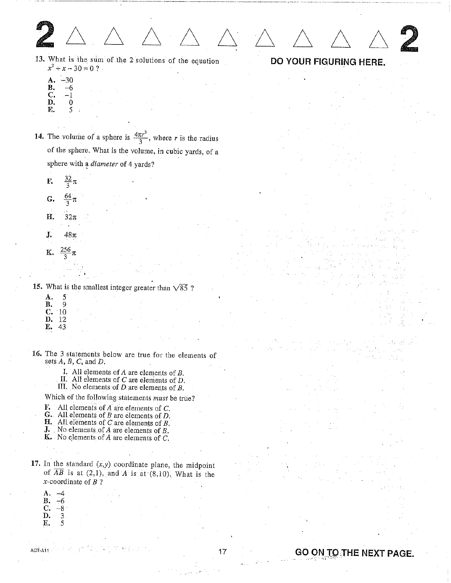 Source page for act-june-2018-form-a11-math-013