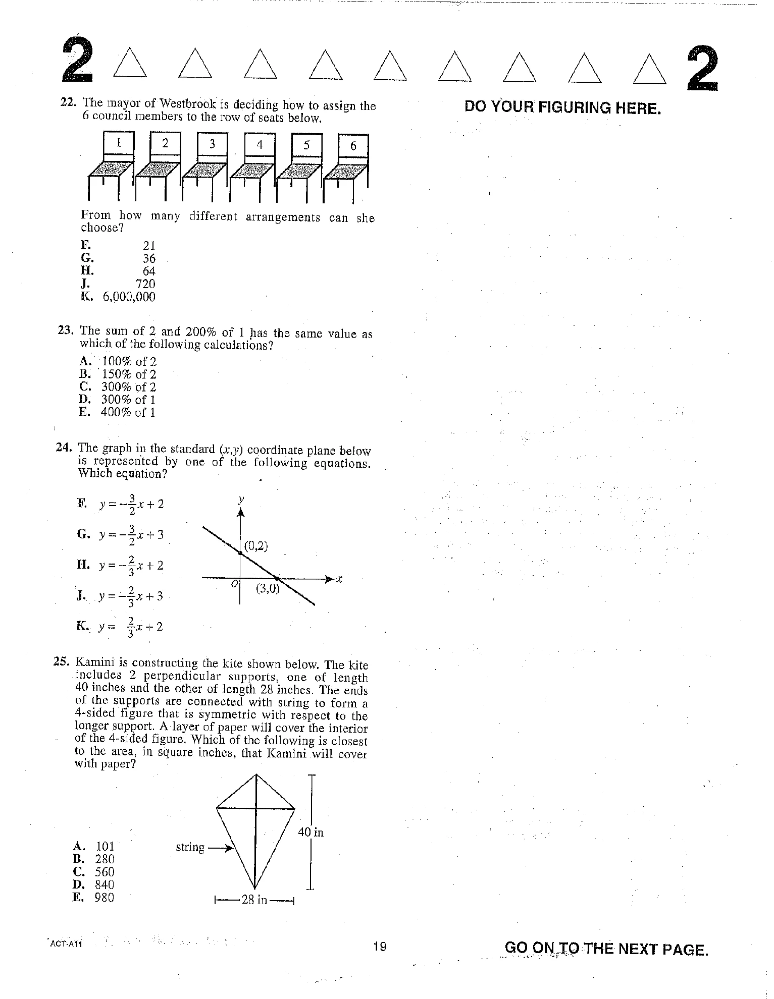 Source page for act-june-2018-form-a11-math-022
