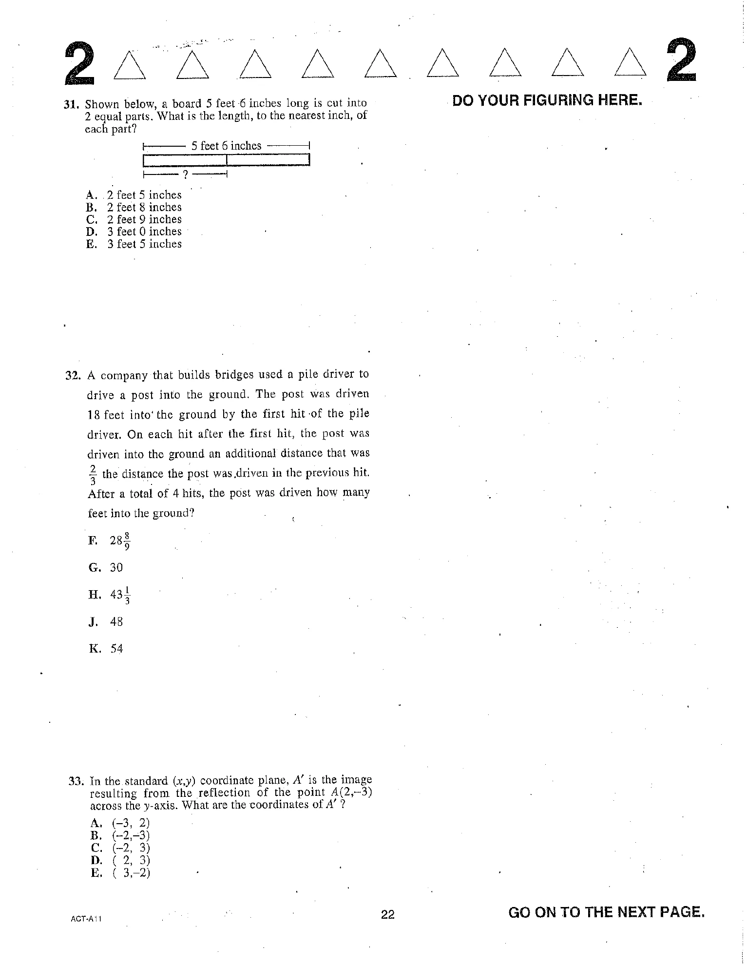Source page for act-june-2018-form-a11-math-031