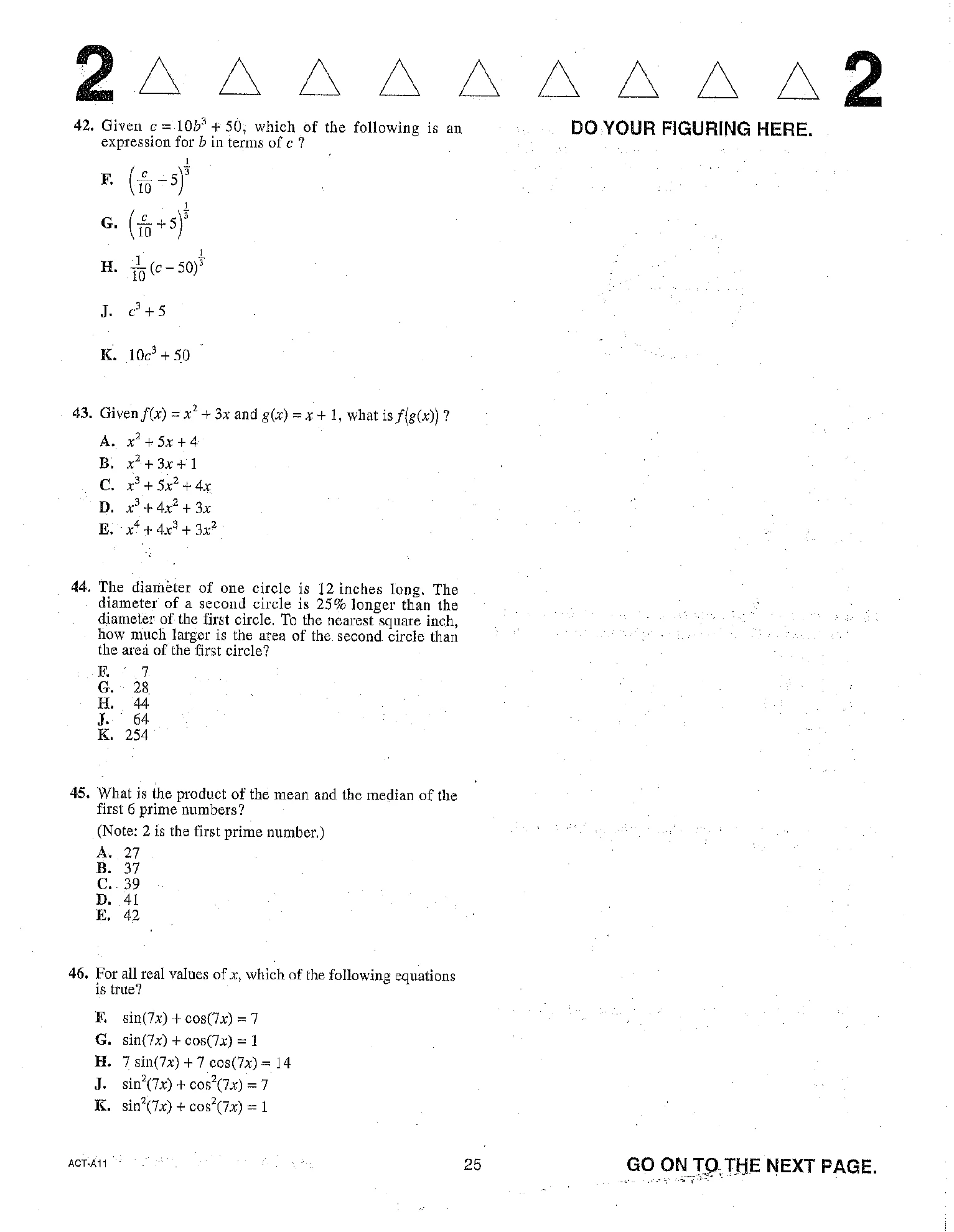 Source page for act-june-2018-form-a11-math-042
