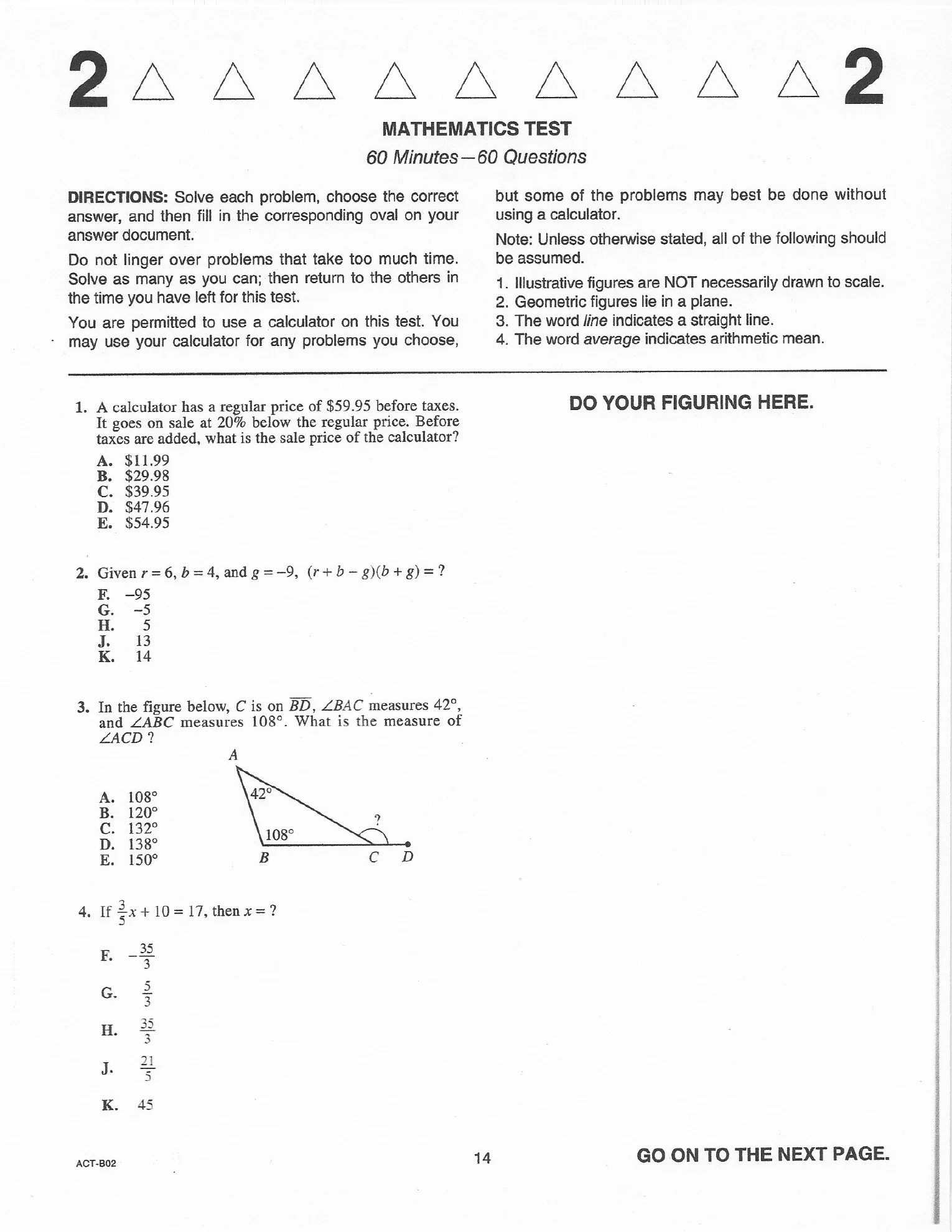 Source page for act-june-2019-form-b02-math-002