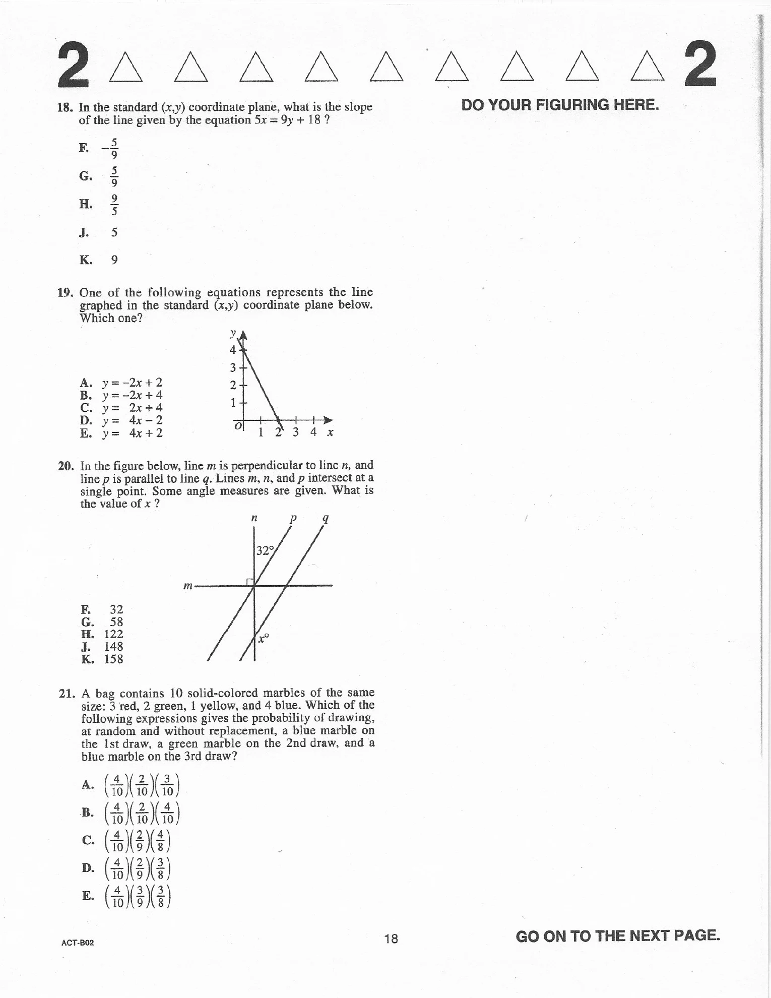 Source page for act-june-2019-form-b02-math-021