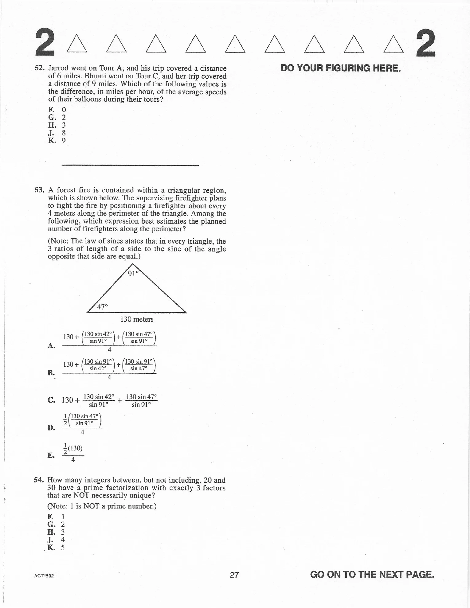 Source page for act-june-2019-form-b02-math-051