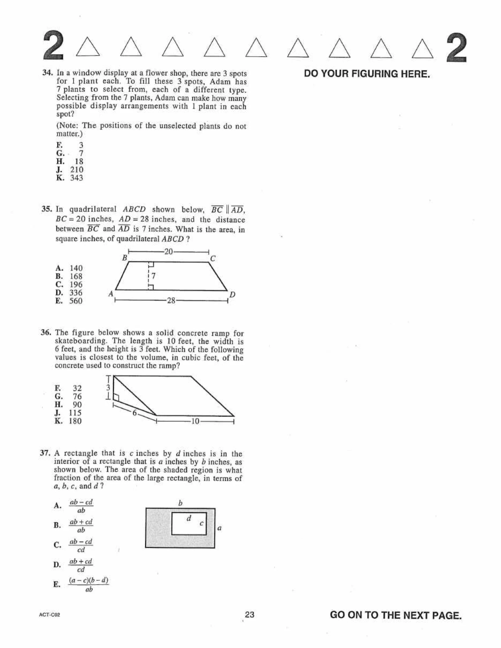 Source page for act-june-2020-form-c02-math-034