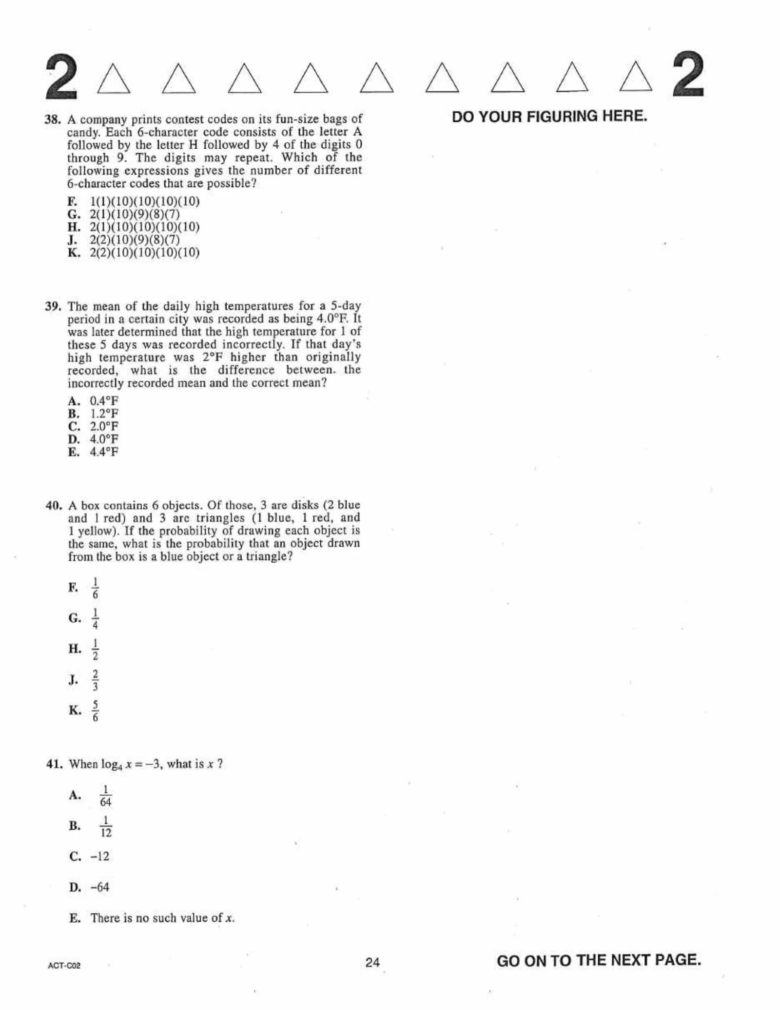 Source page for act-june-2020-form-c02-math-038