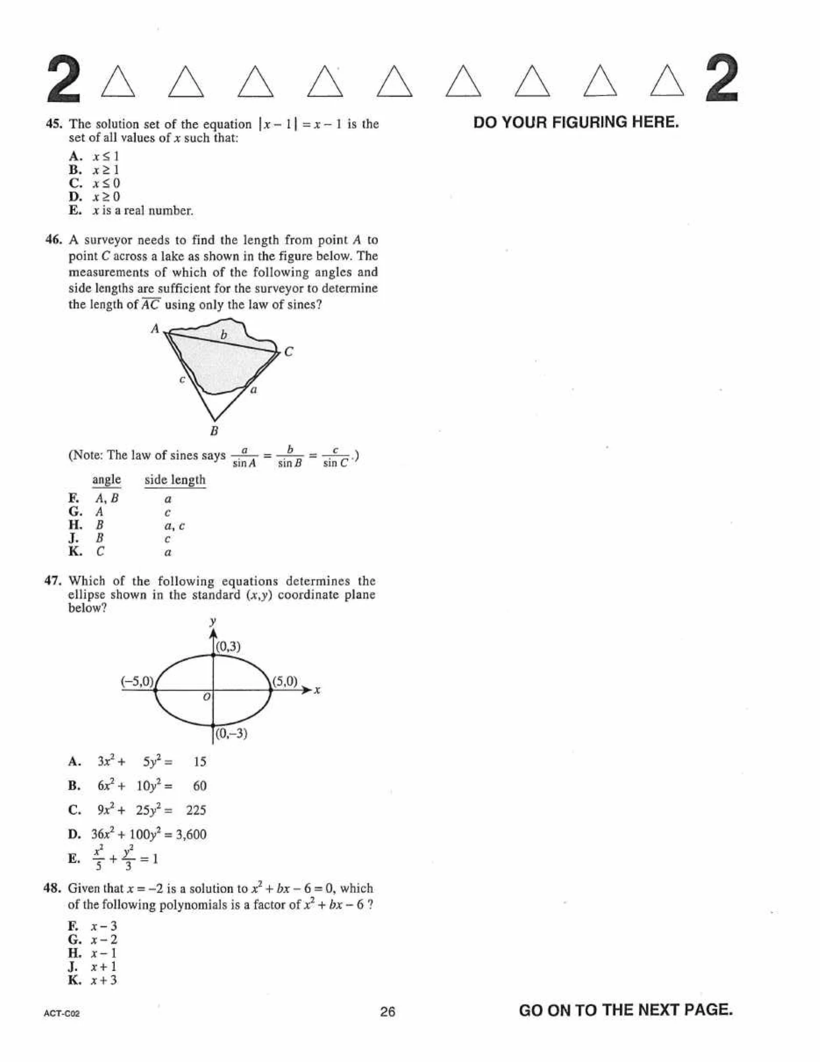 Source page for act-june-2020-form-c02-math-046